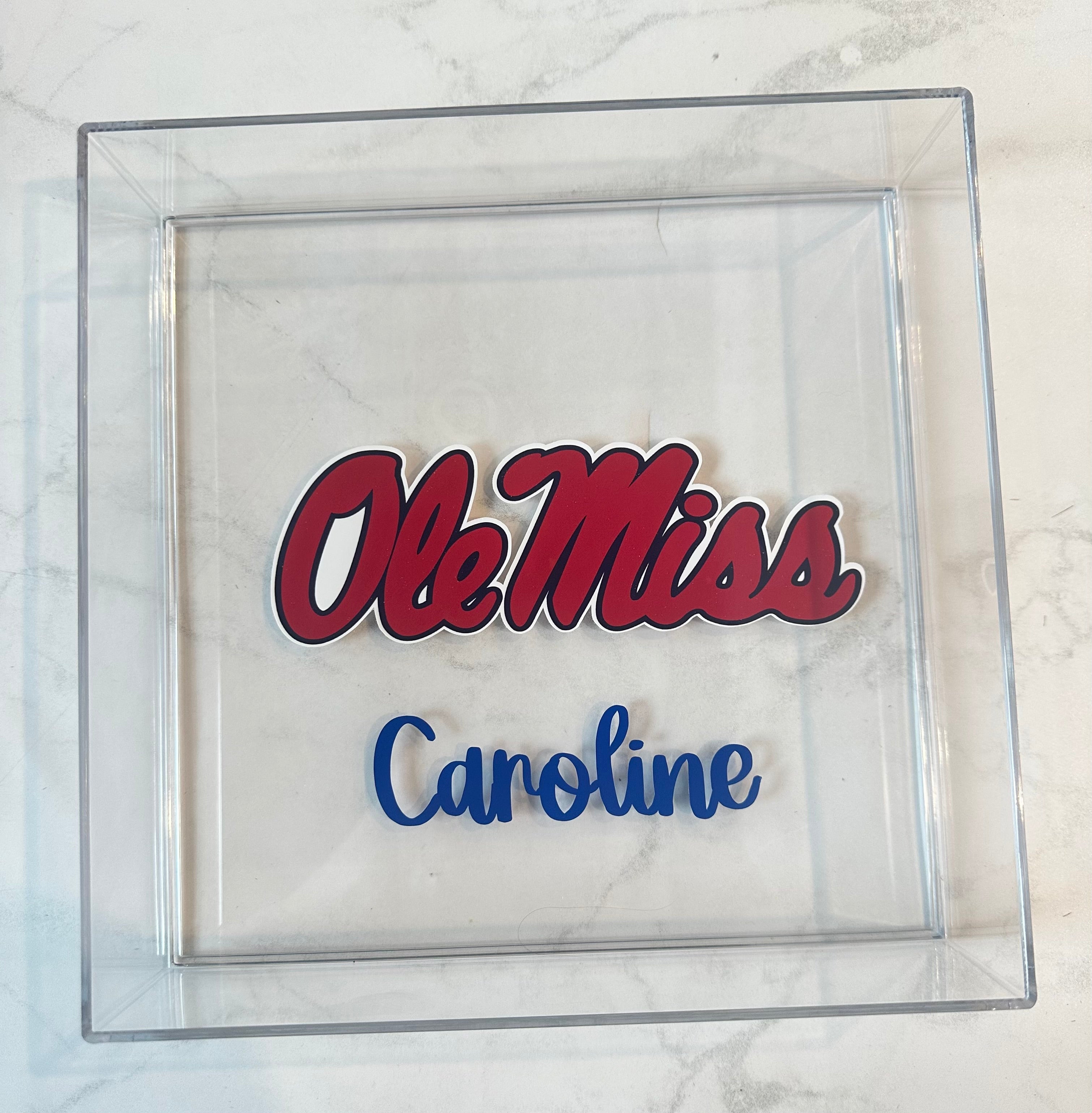 Customizable Acrylic Trays, College Acceptance Gifts, Personalized Graduation Gift, College Gifts, High School Graduation Gift, College Merch, Dorm Decor