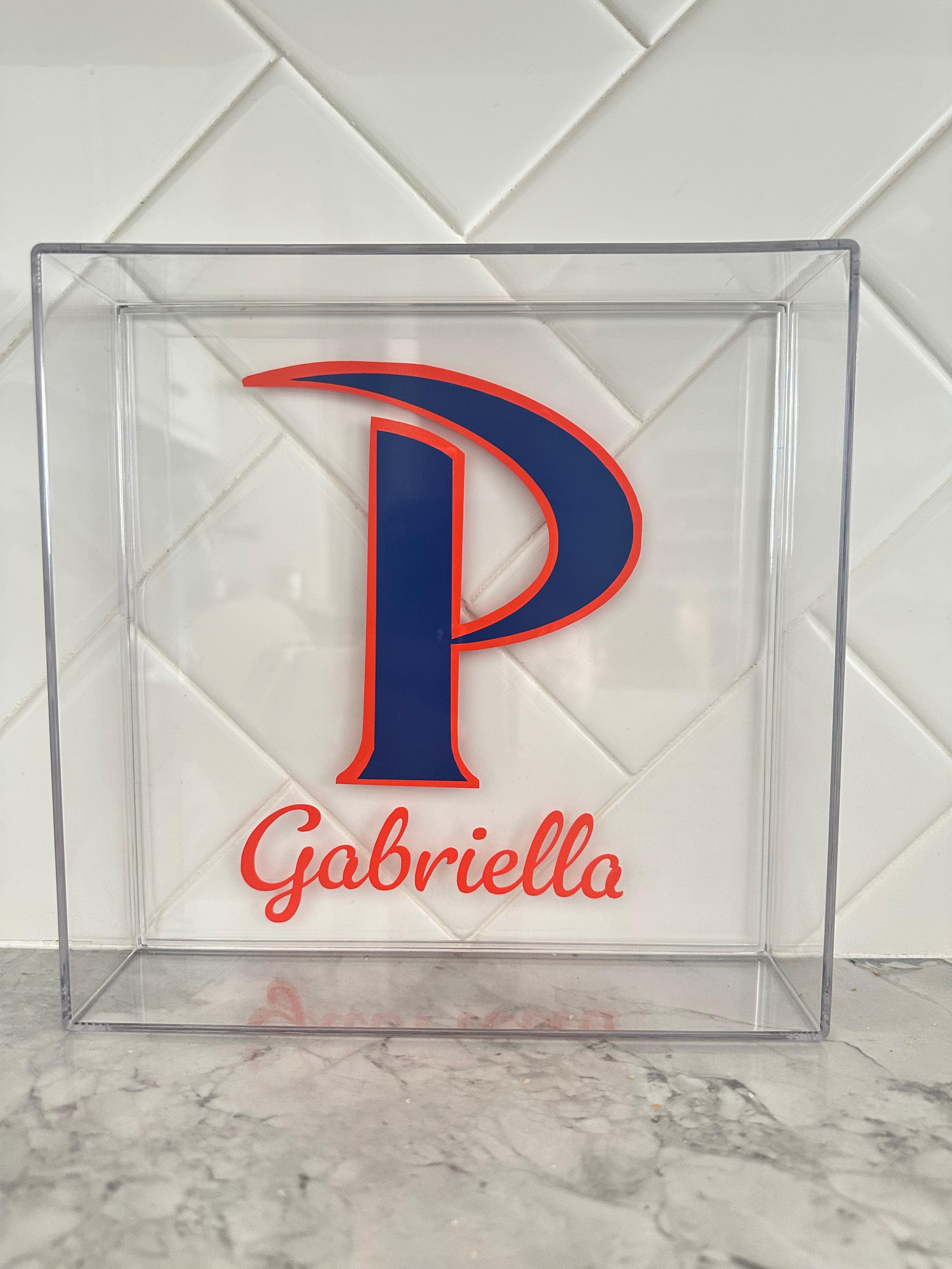 Customizable Acrylic Trays, College Acceptance Gifts, Personalized Graduation Gift, College Gifts, High School Graduation Gift, College Merch, Dorm Decor