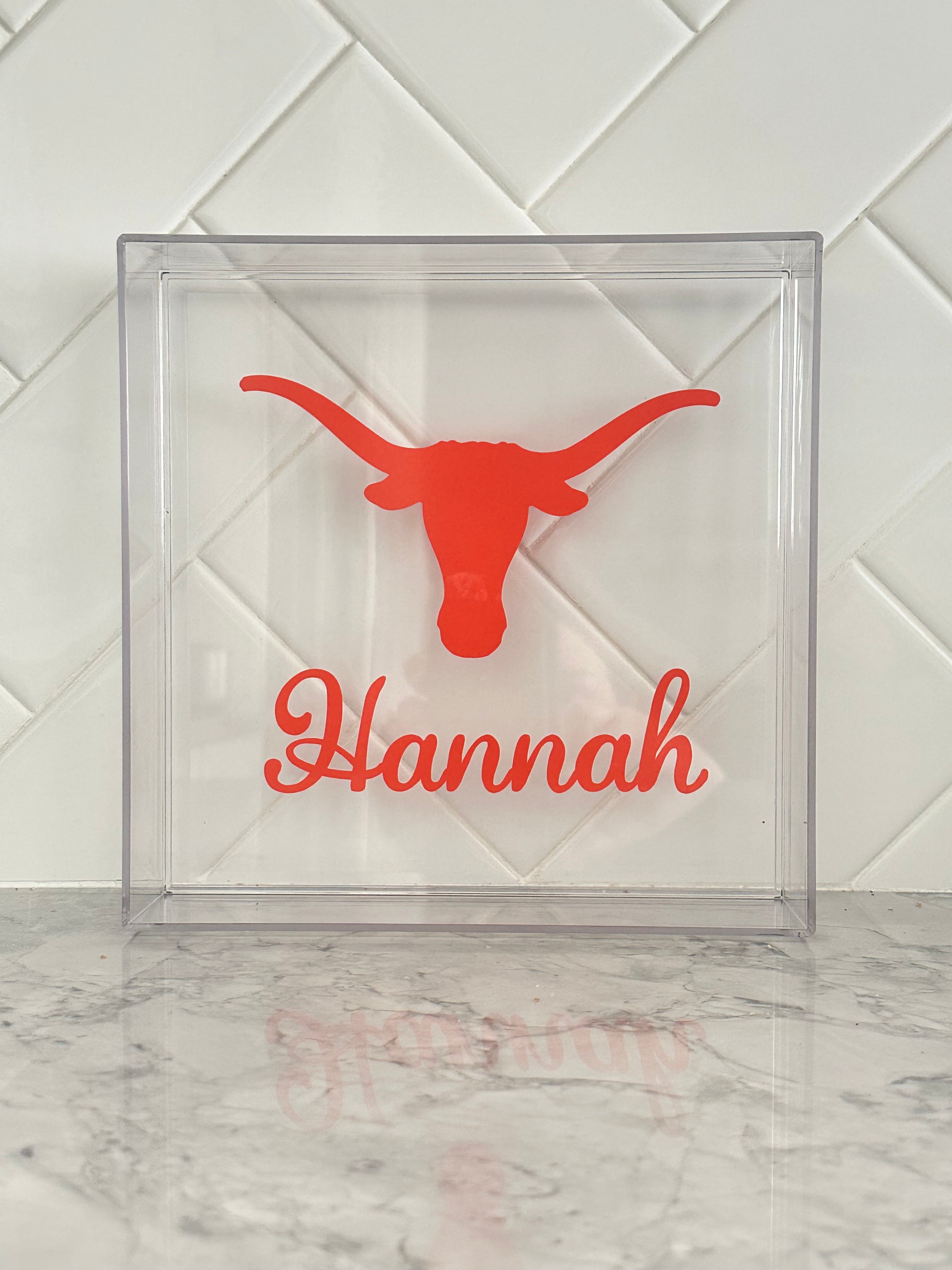 Customizable Acrylic Trays, College Acceptance Gifts, Personalized Graduation Gift, College Gifts, High School Graduation Gift, College Merch, Dorm Decor