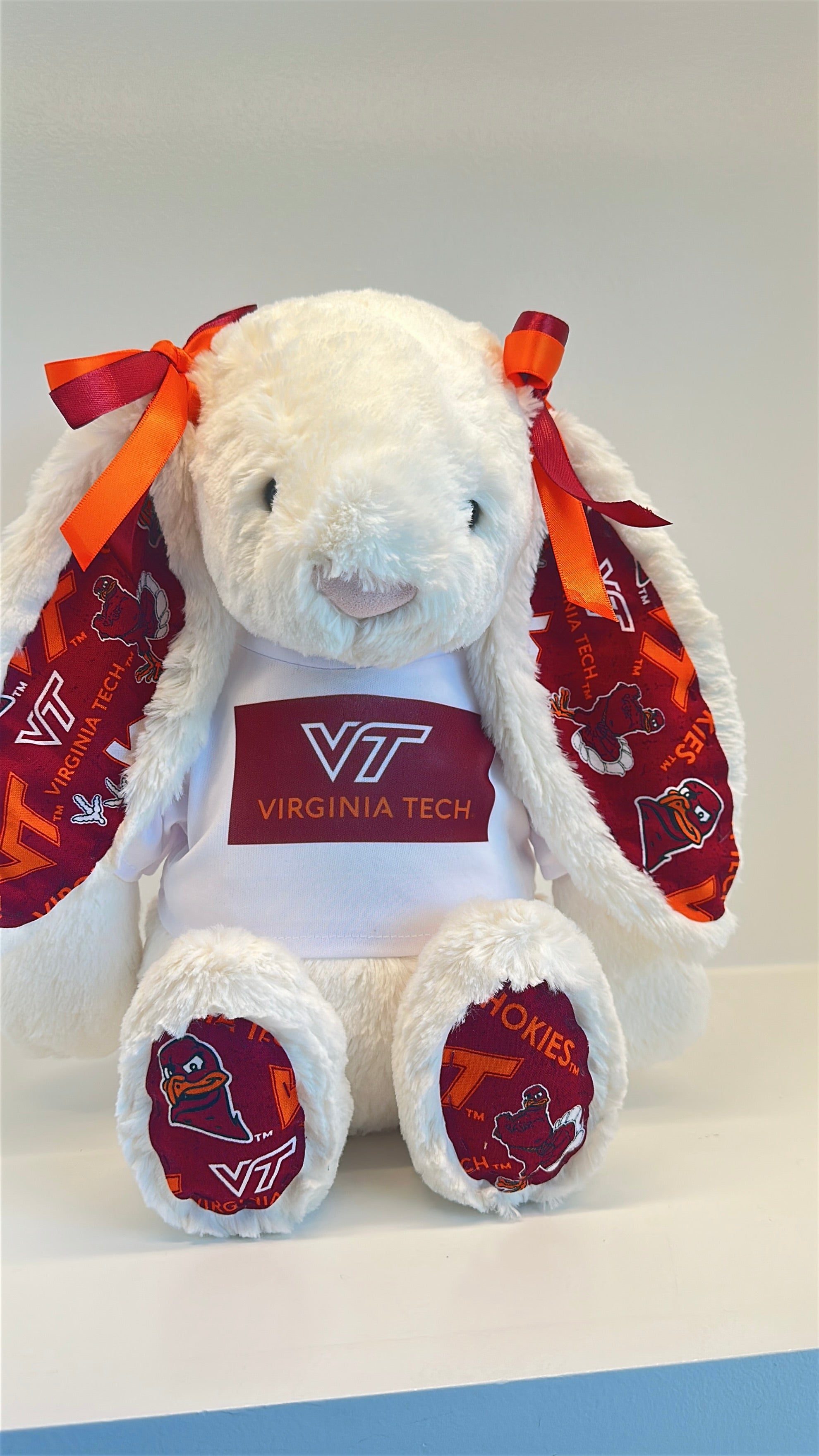 Virginia Polytechnic Institute and State University (Virginia Tech) College Jellycat Bunny