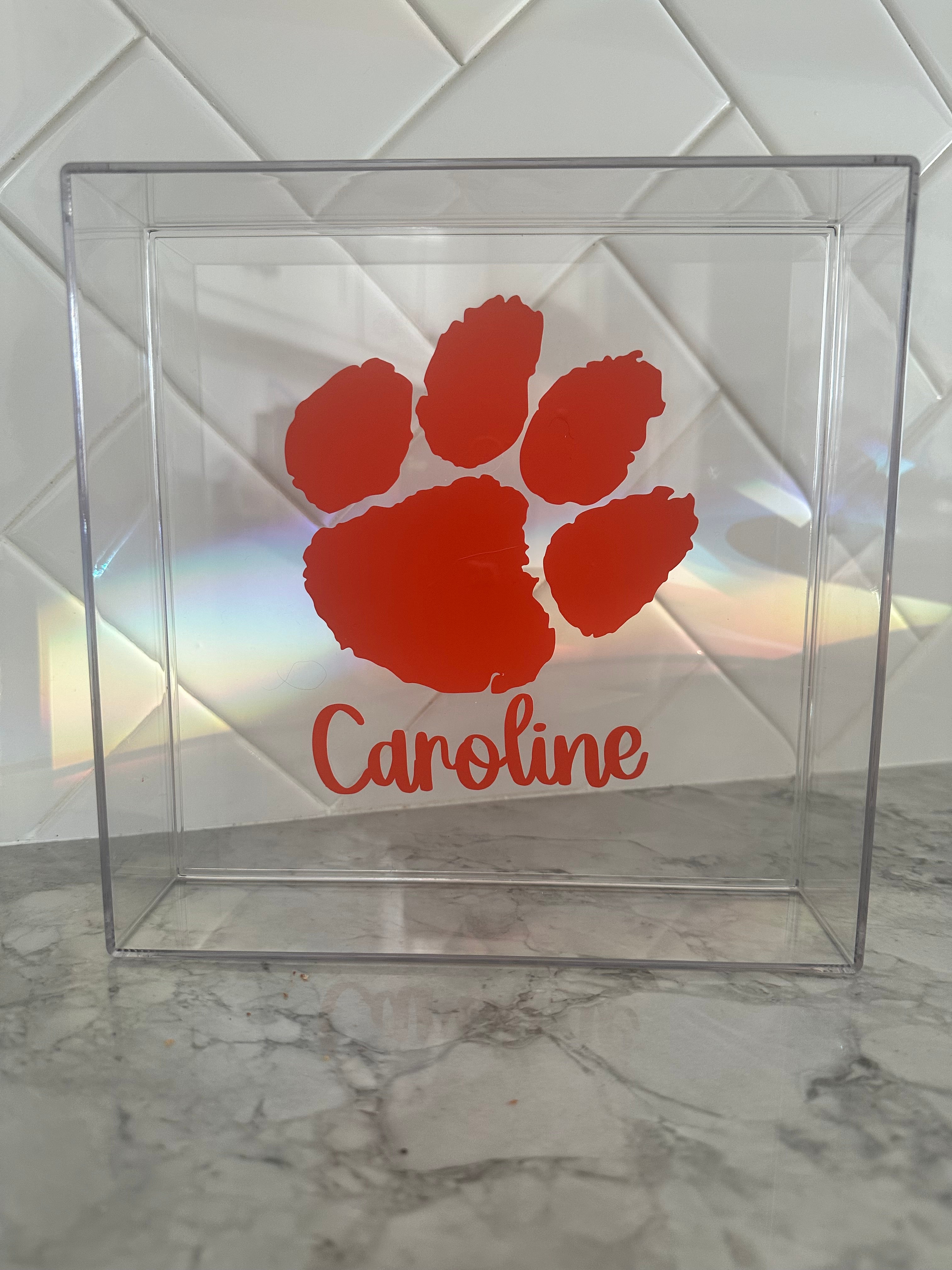 Customizable Acrylic Trays, College Acceptance Gifts, Personalized Graduation Gift, College Gifts, High School Graduation Gift, College Merch, Dorm Decor