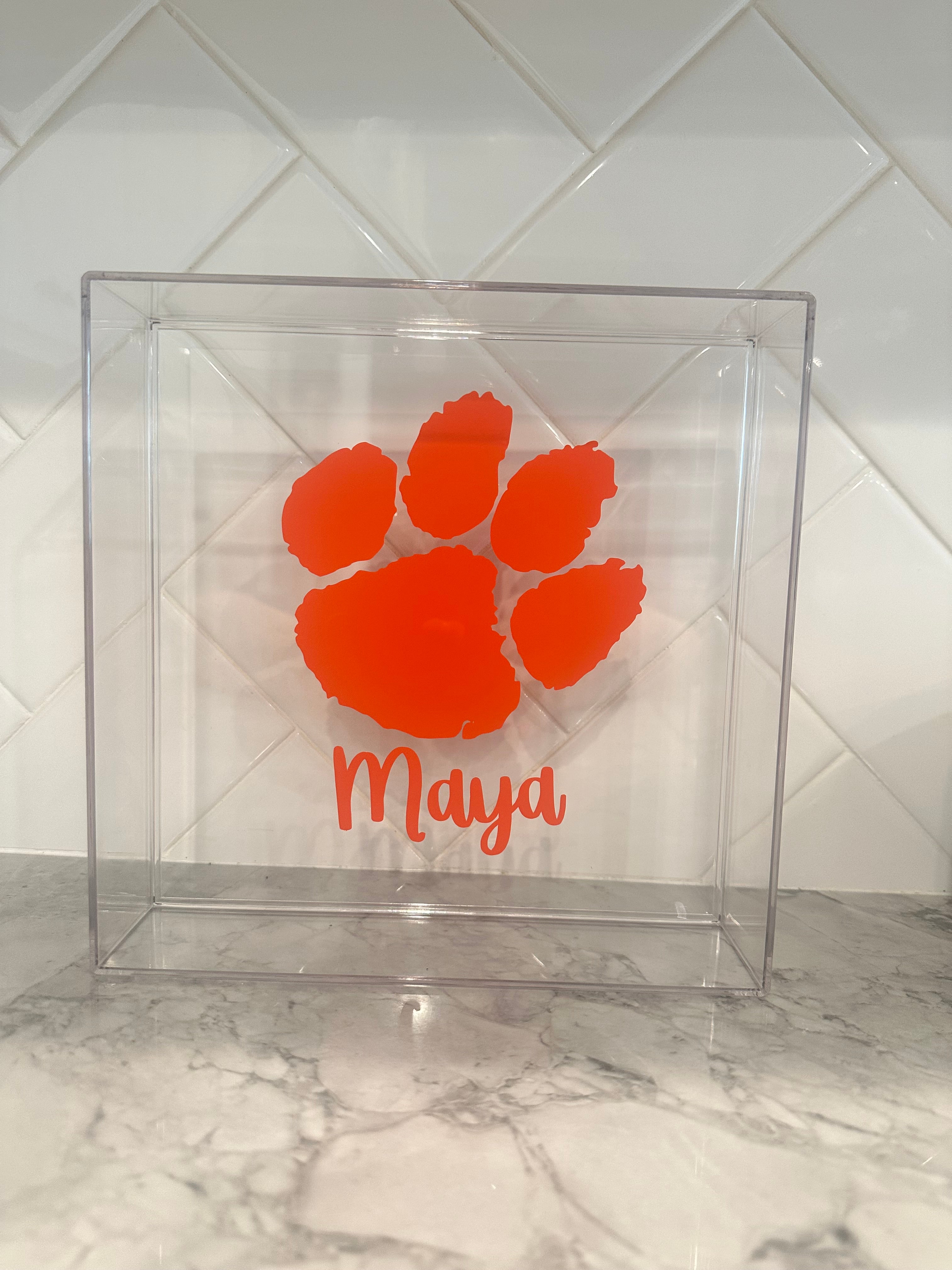 Customizable Acrylic Trays, College Acceptance Gifts, Personalized Graduation Gift, College Gifts, High School Graduation Gift, College Merch, Dorm Decor