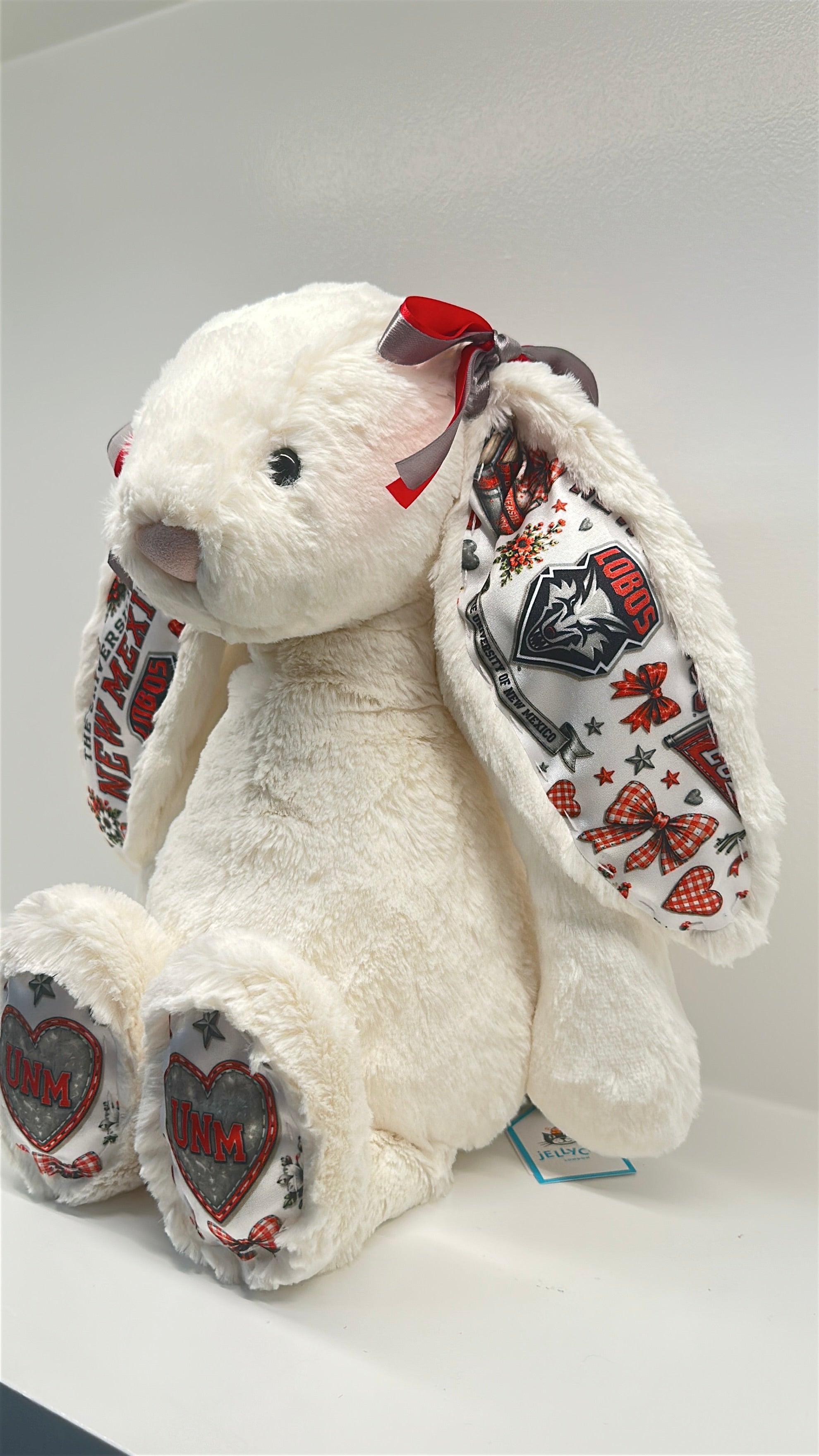 University of New Mexico  Lobos Fully Custom College Jellycat Bunny