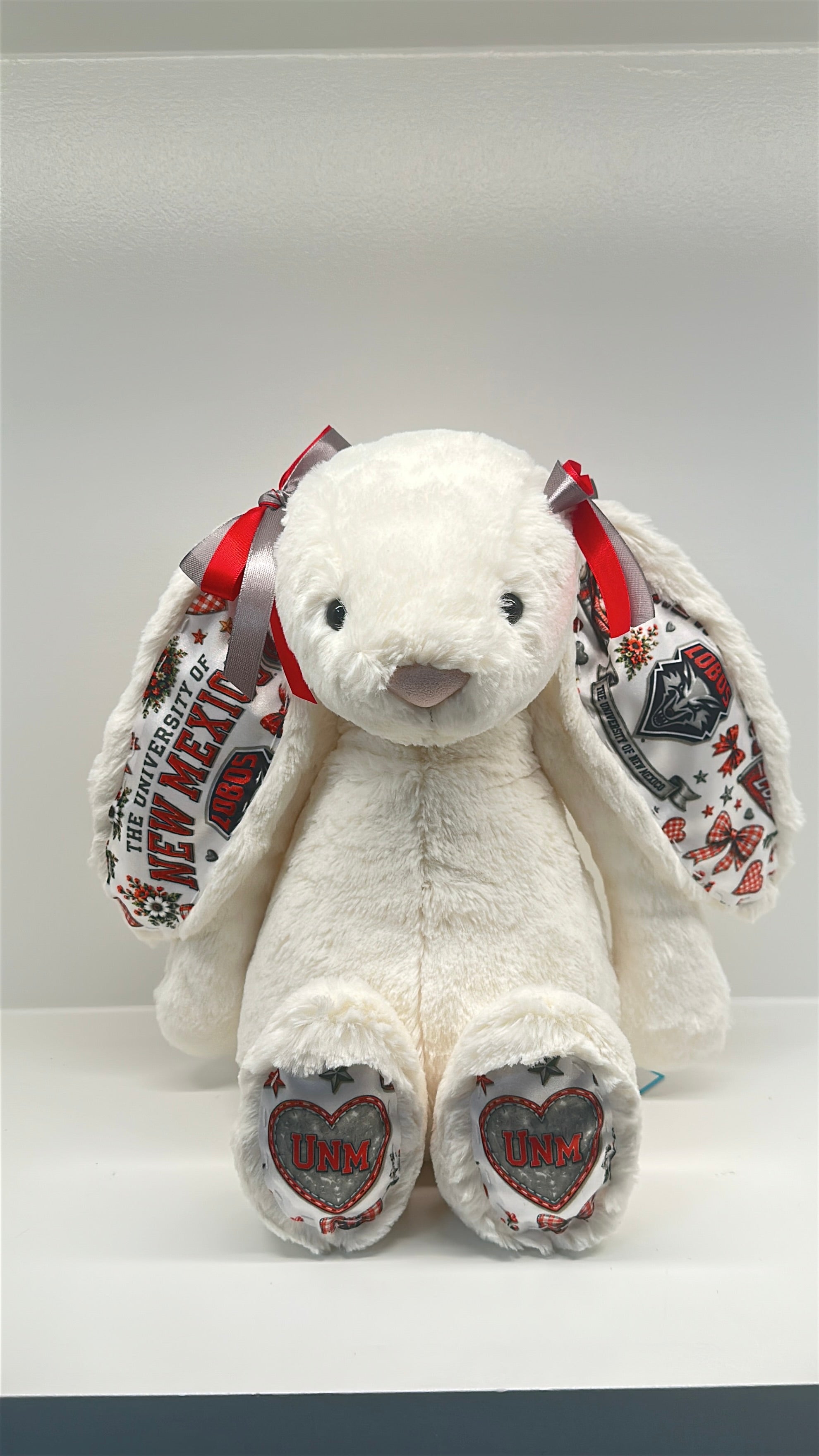 University of New Mexico  Lobos Fully Custom College Jellycat Bunny