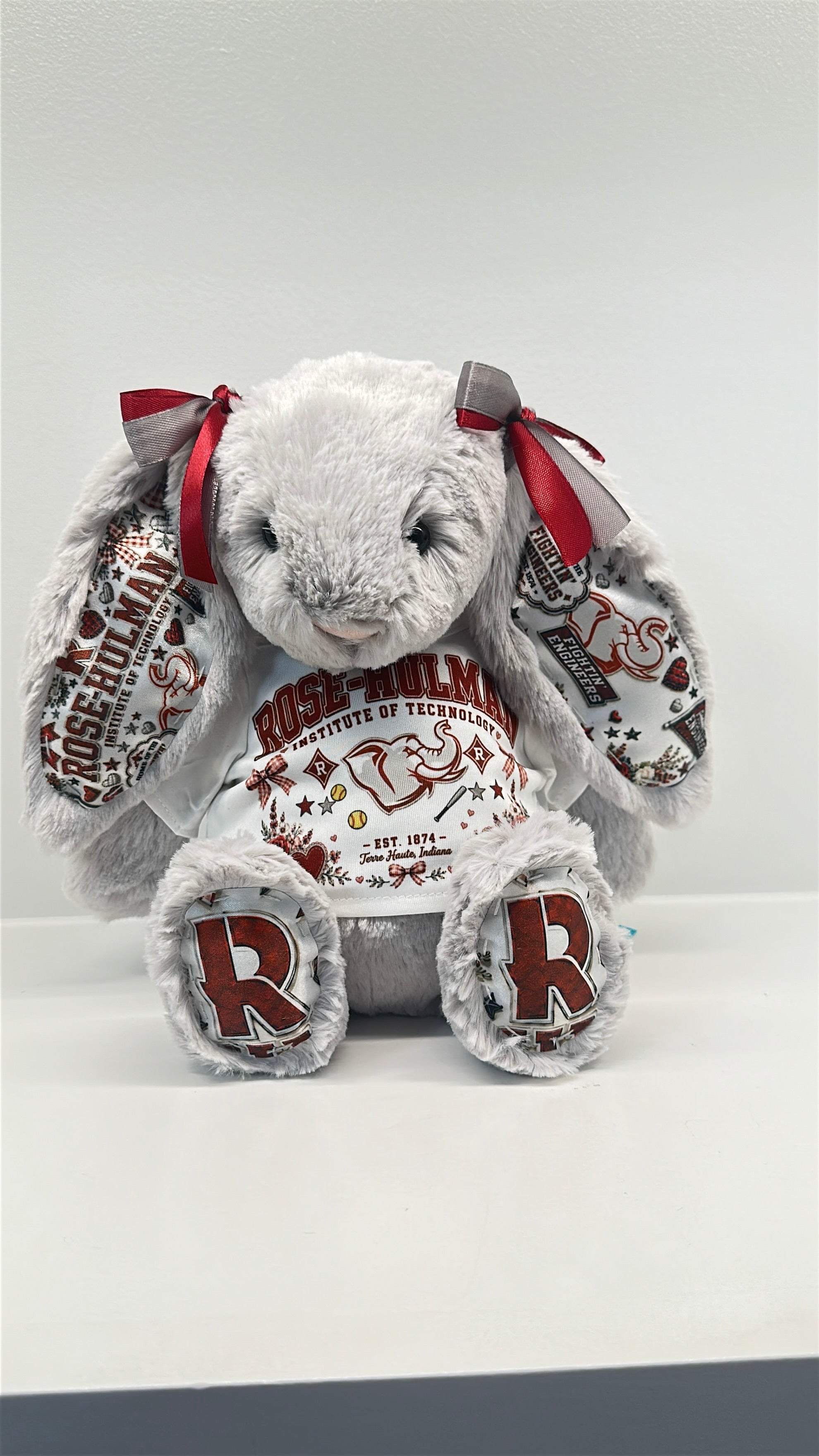 Rose-Hullman Institute of Technology Fully Custom Jellycat Bunny