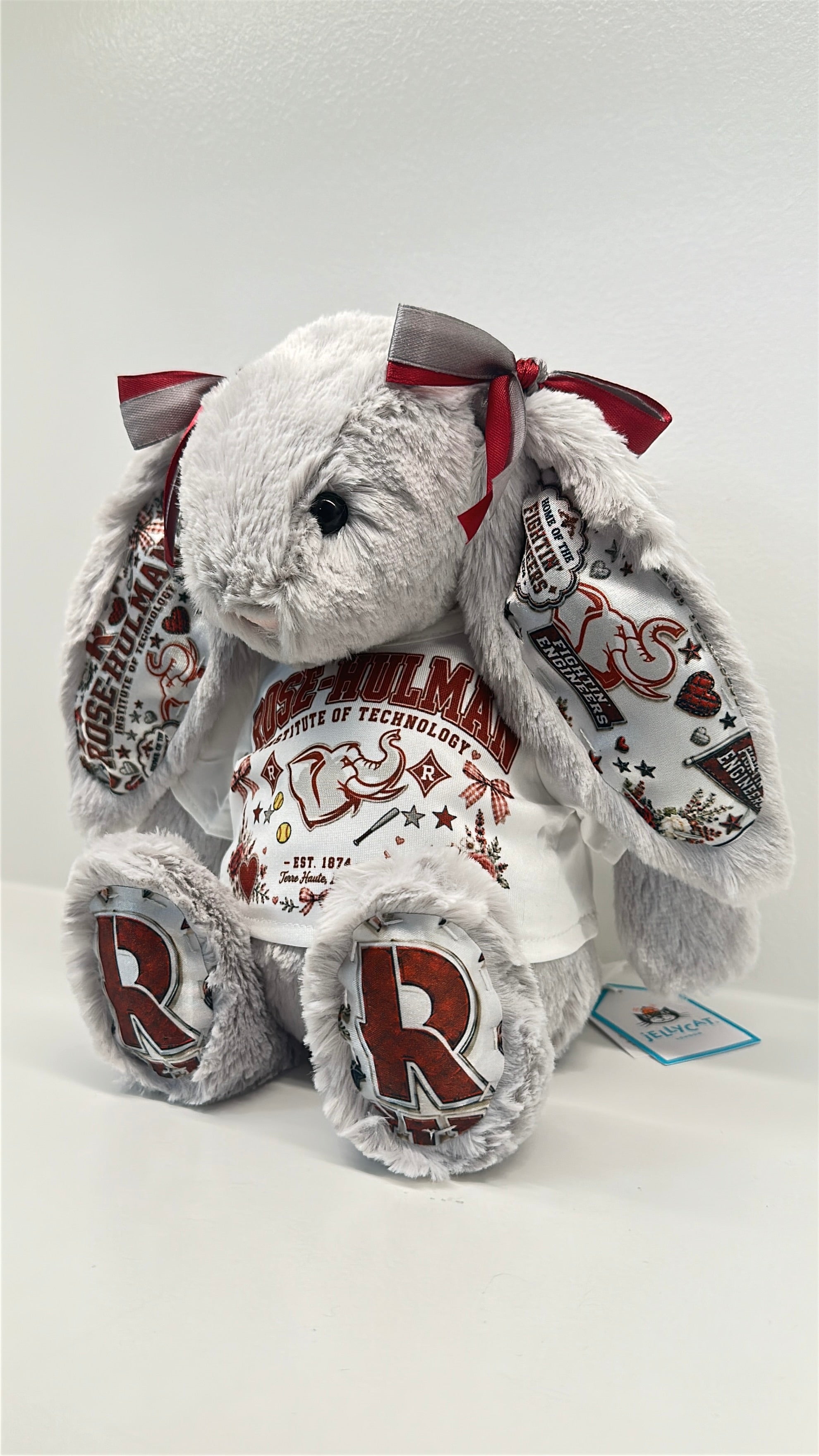 Rose-Hullman Institute of Technology Fully Custom Jellycat Bunny