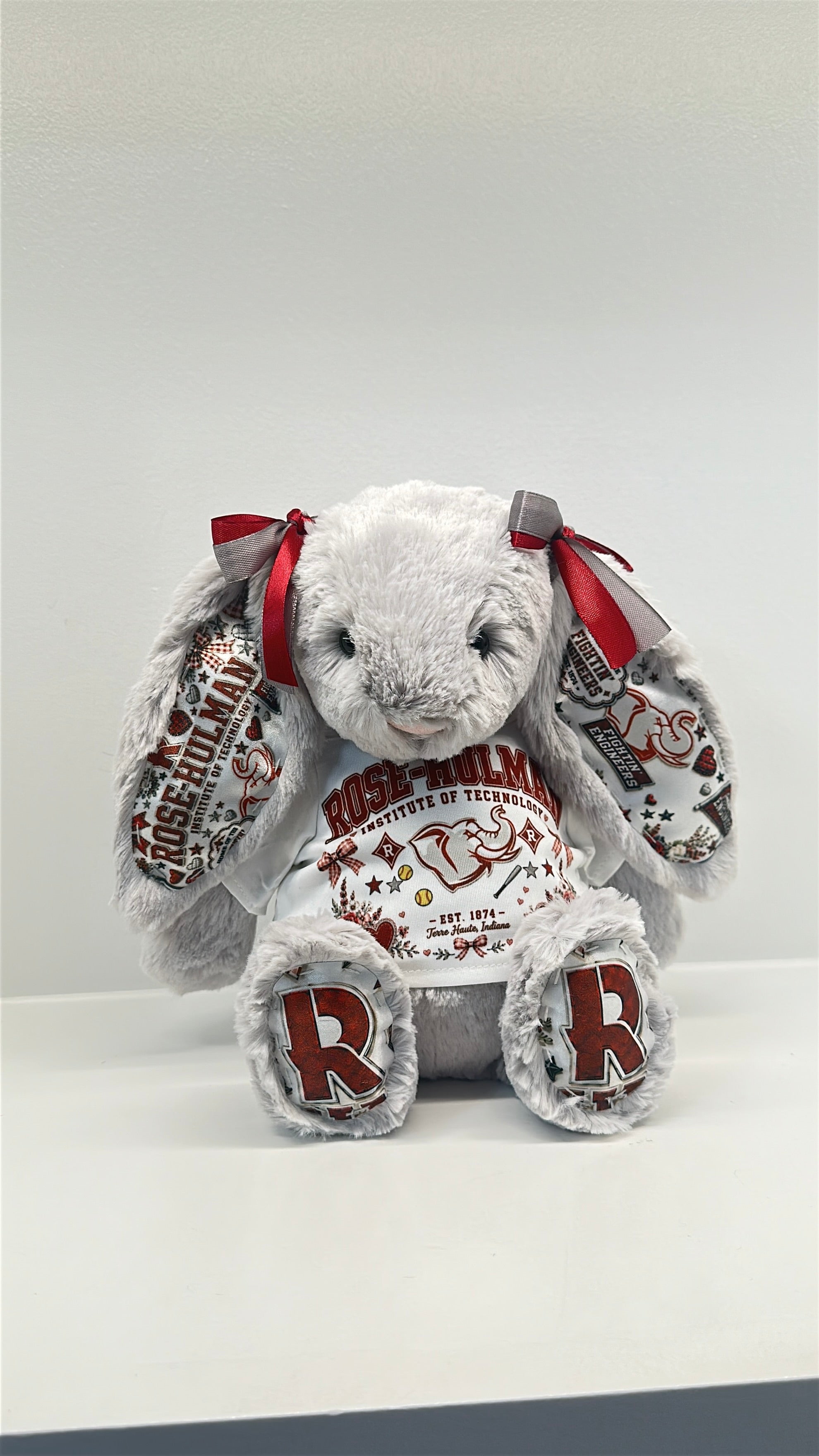 Rose-Hullman Institute of Technology Fully Custom Jellycat Bunny
