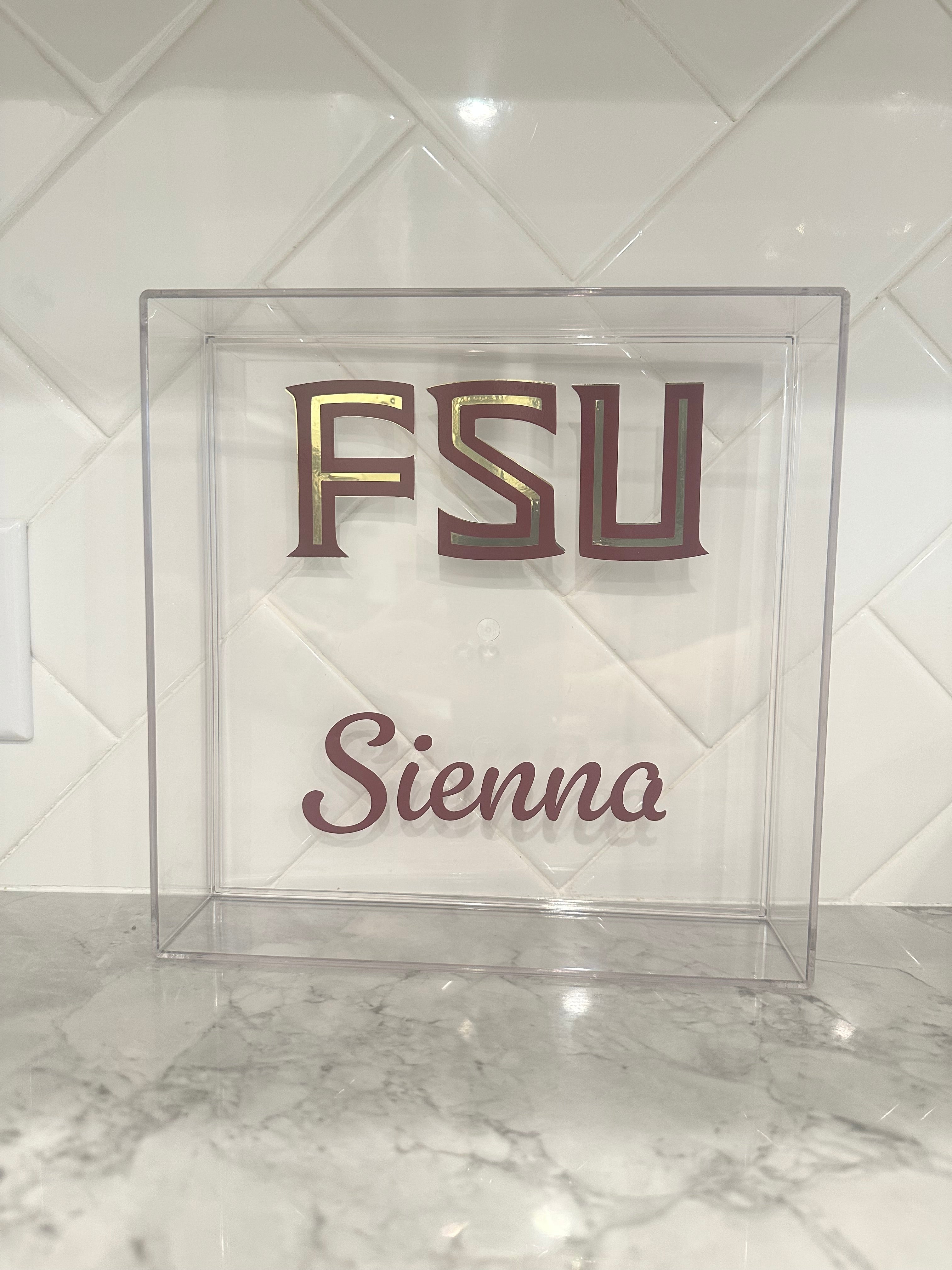 Customizable Acrylic Trays, College Acceptance Gifts, Personalized Graduation Gift, College Gifts, High School Graduation Gift, College Merch, Dorm Decor