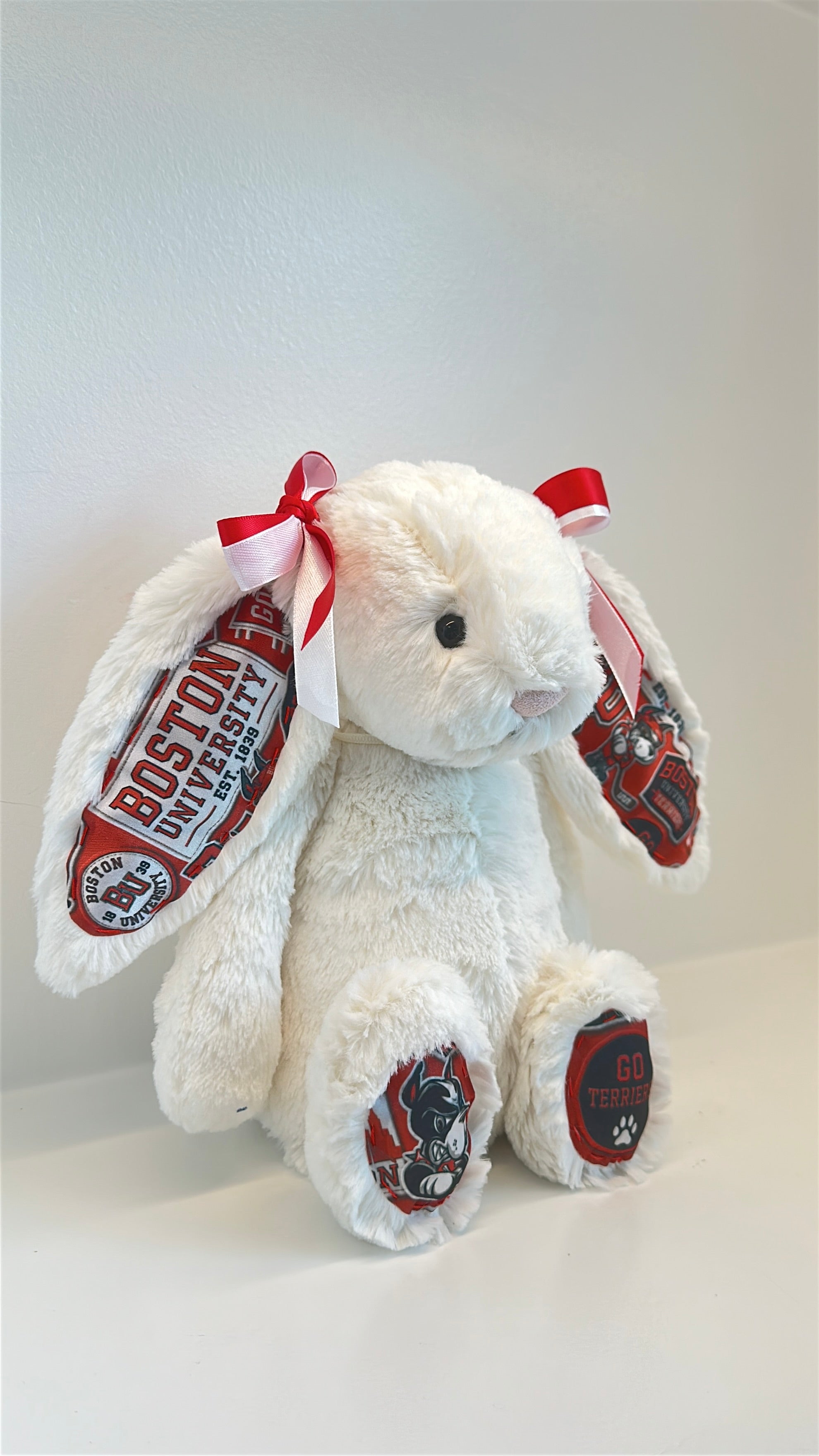 Boston University Custom College Jellycat Bashful Bunny