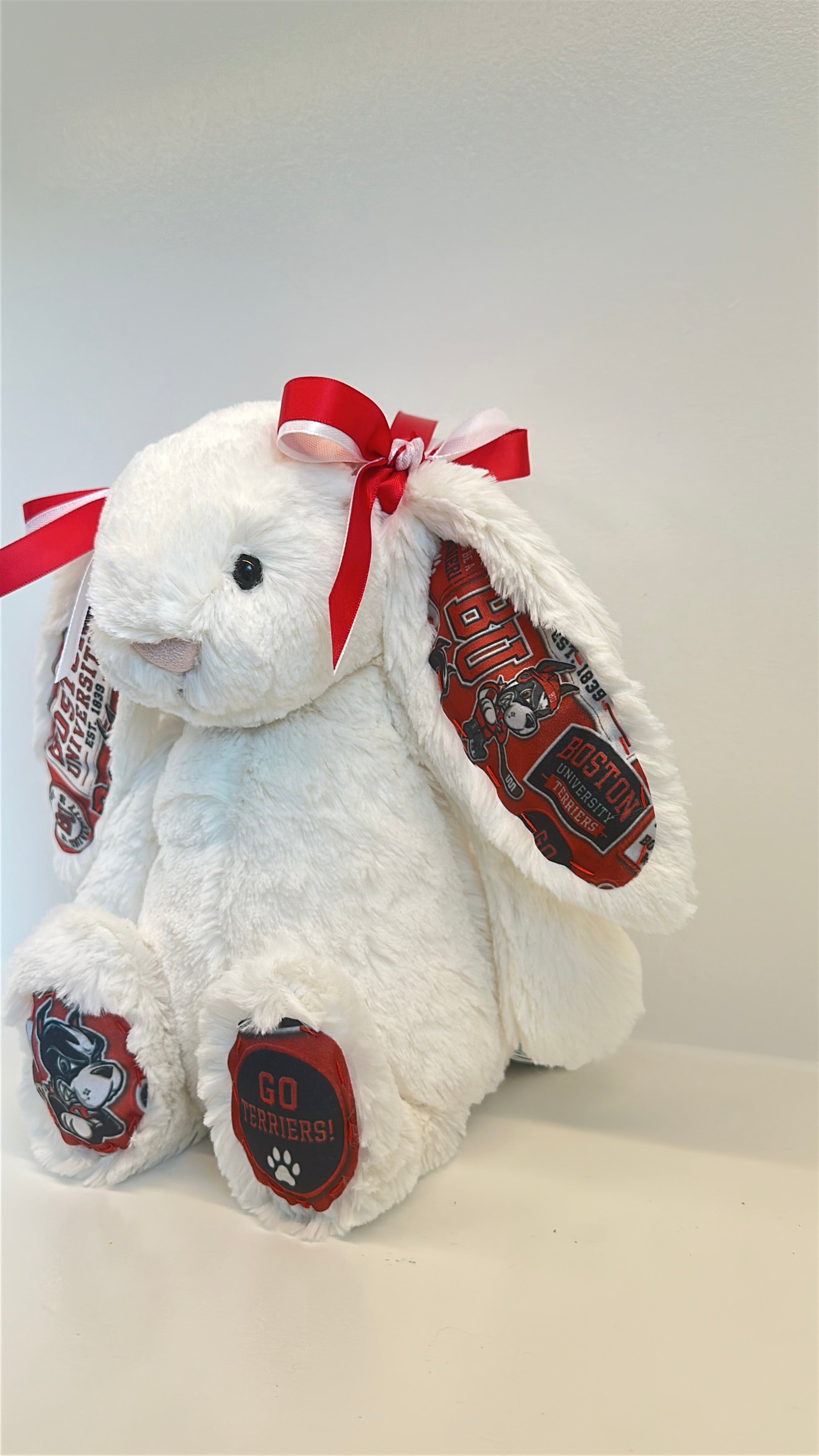 Boston University Custom College Jellycat Bashful Bunny