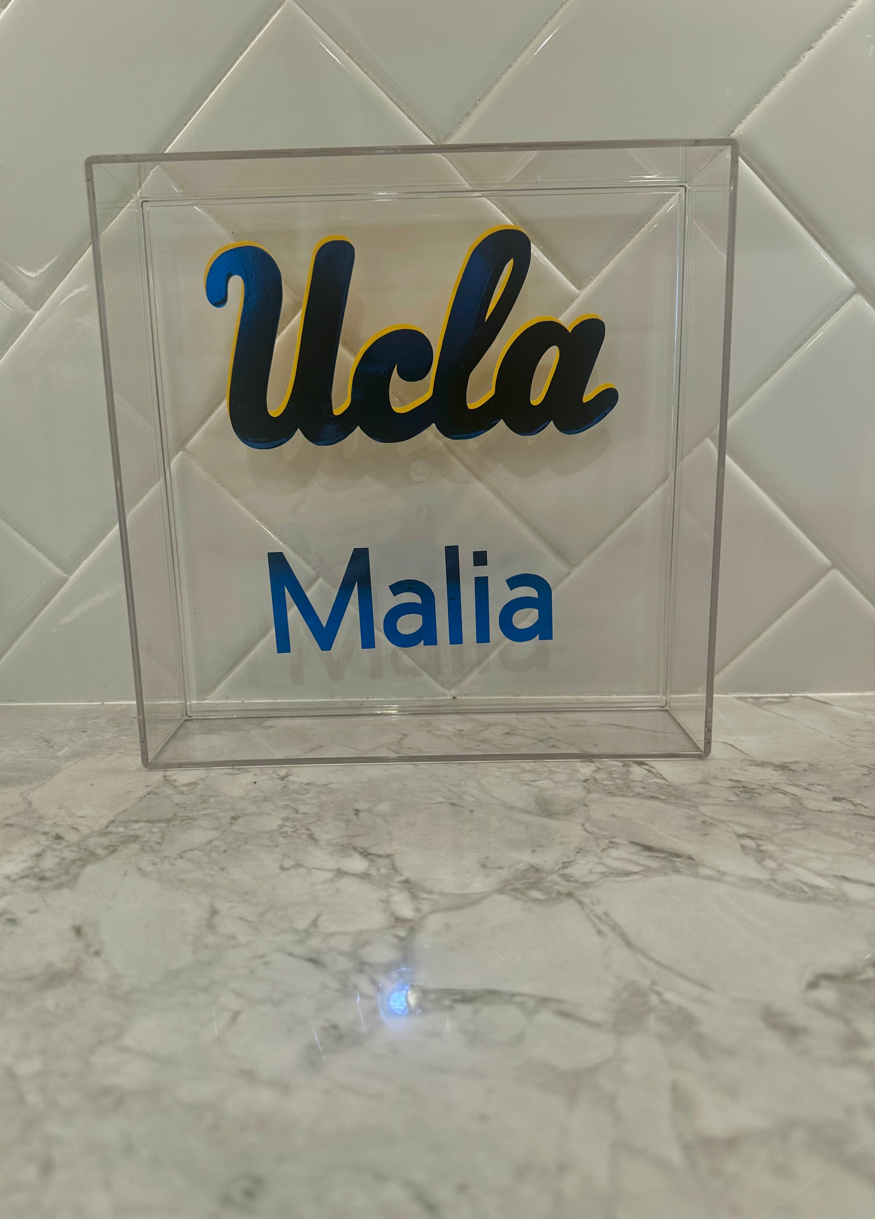 Customizable Acrylic Trays, College Acceptance Gifts, Personalized Graduation Gift, College Gifts, High School Graduation Gift, College Merch, Dorm Decor