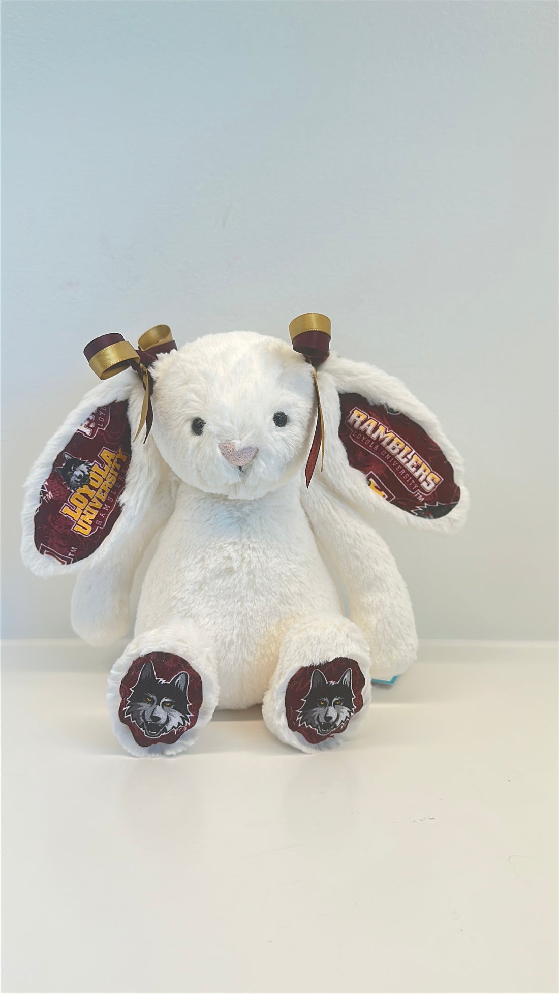 Loyola University (Chicago) Custom College Jellycat Bunny