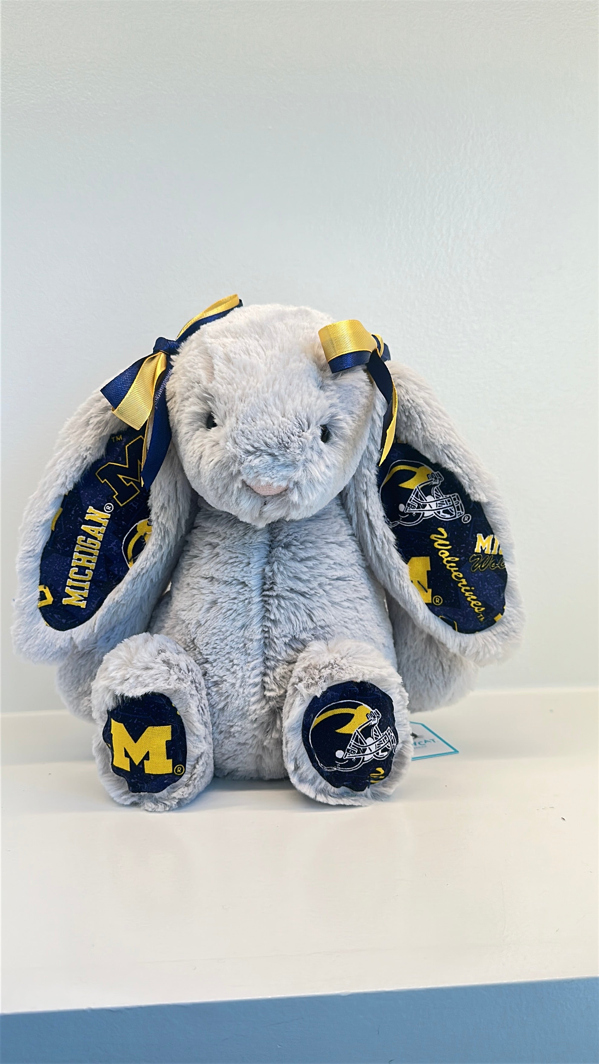 University of Michigan Custom College Jellycat Bashful Bunny