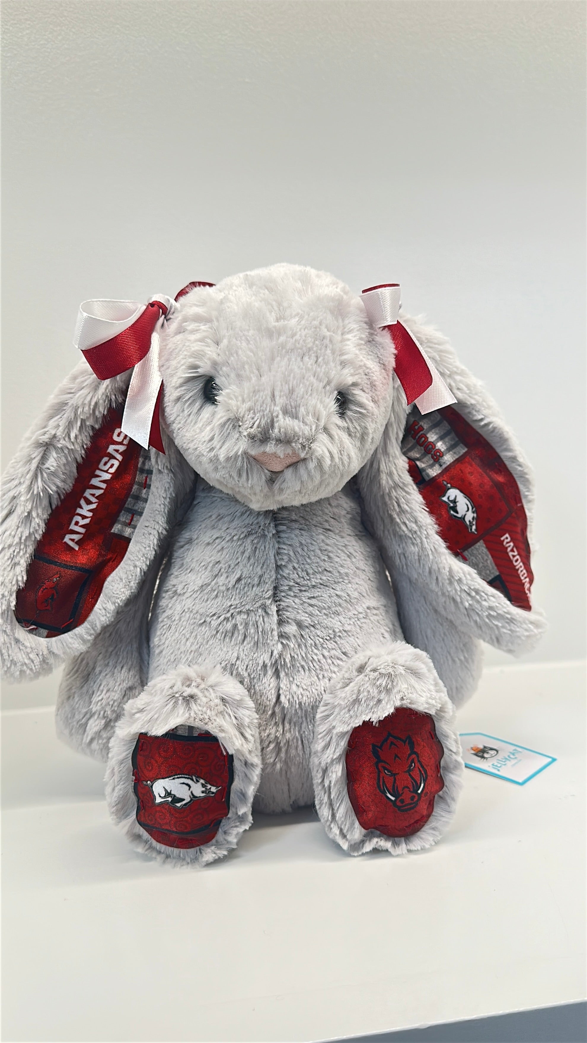 University of Arkansas Custom College Jellycat Bunny