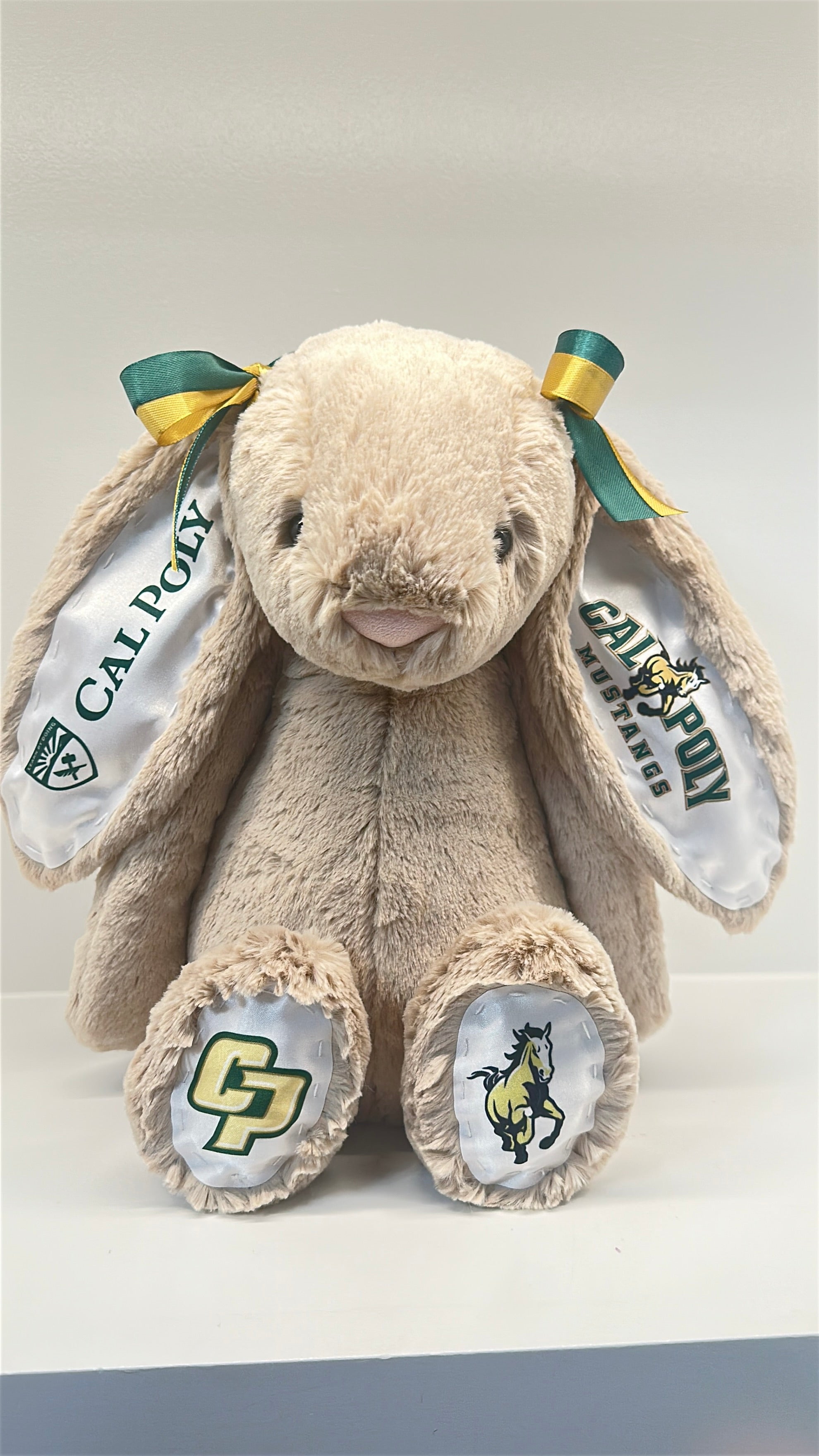 California Polytechnic State University (Cal Poly) Fully Custom College Jellycat Bunny