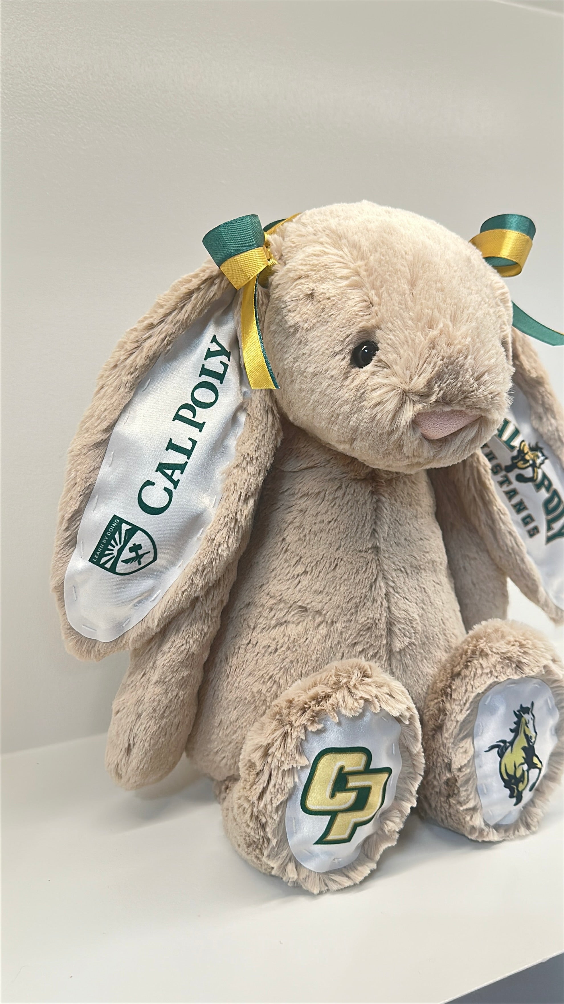 California Polytechnic State University (Cal Poly) Fully Custom College Jellycat Bunny