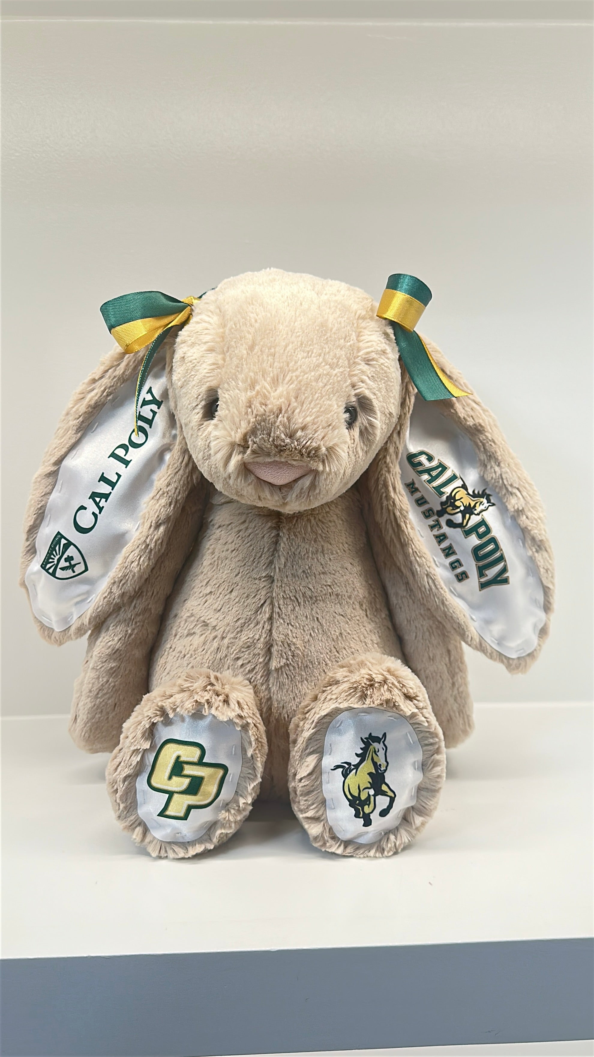 California Polytechnic State University (Cal Poly) Fully Custom College Jellycat Bunny