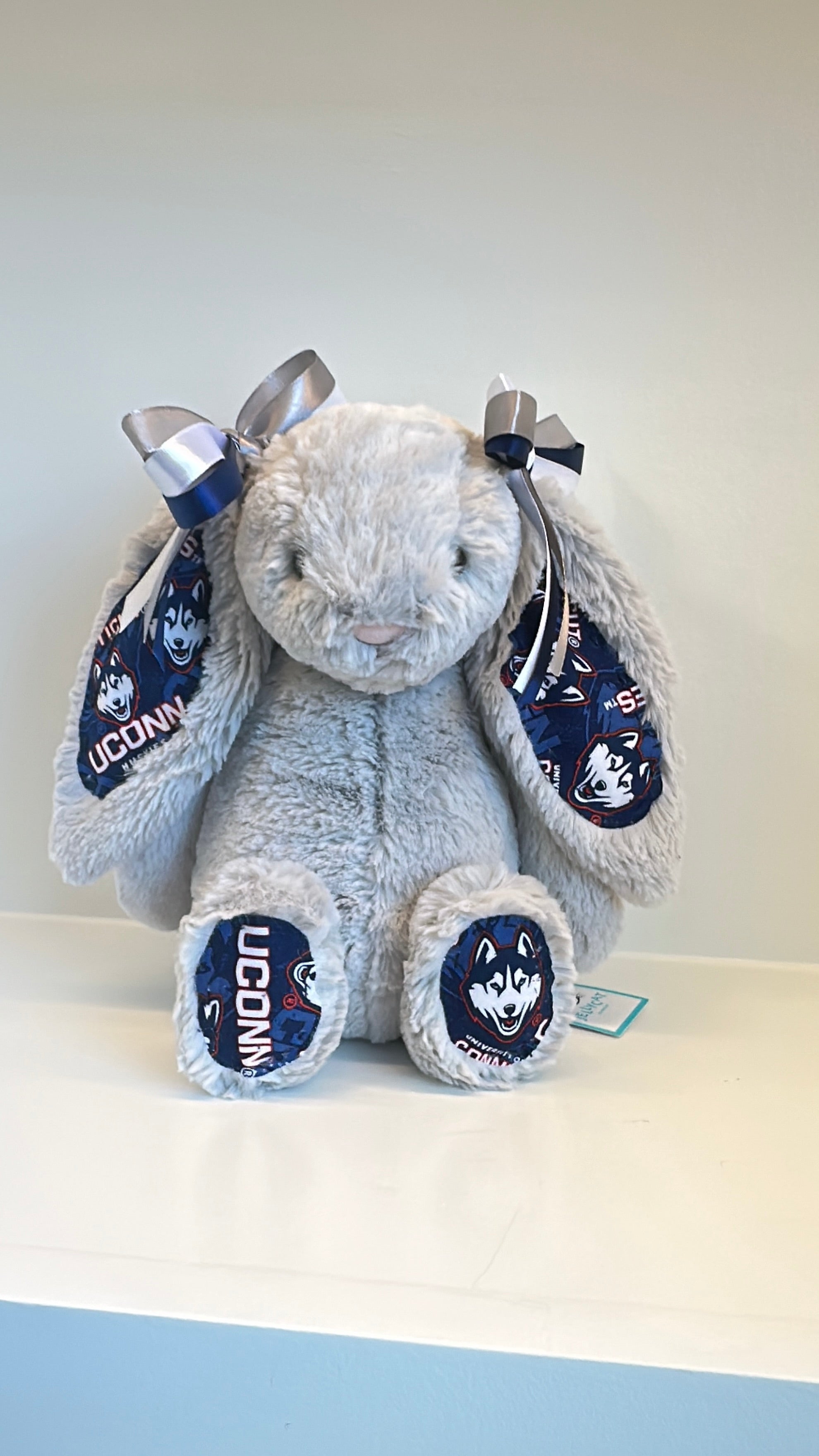 University of Connecticut Custom College Jellycat Bashful Bunny