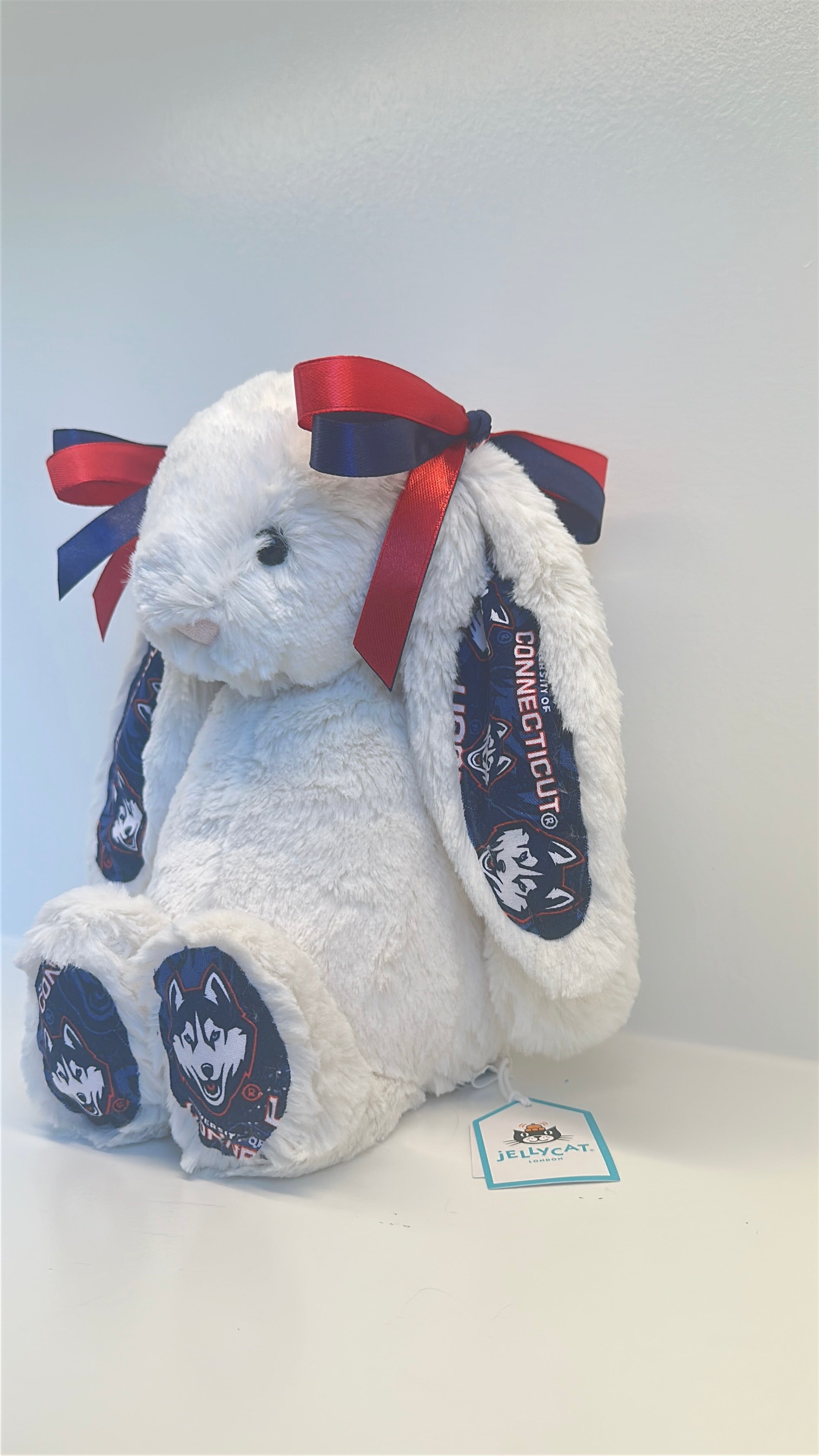 University of Connecticut Custom College Jellycat Bashful Bunny