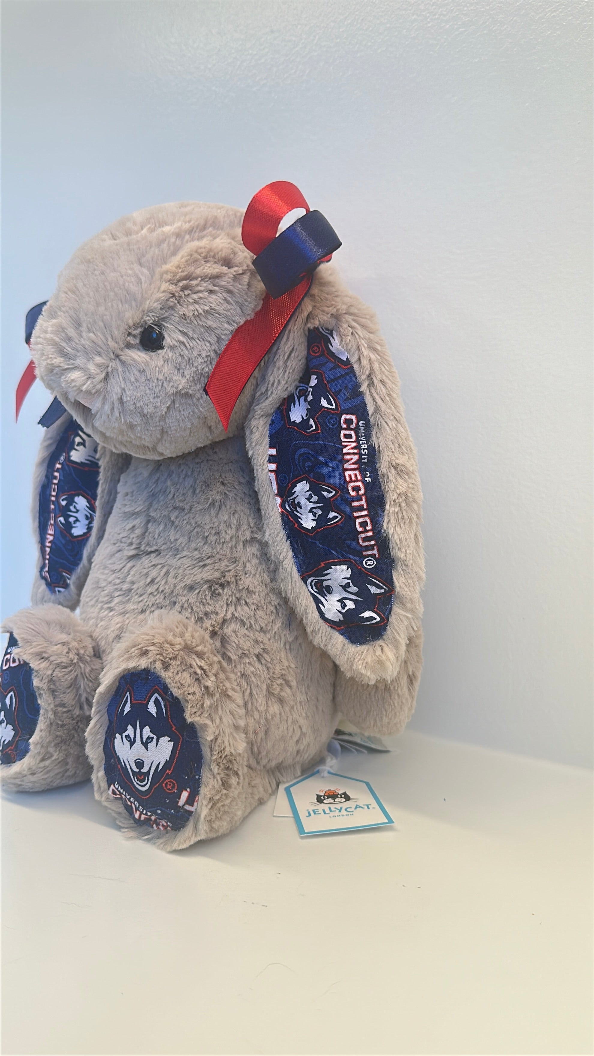 University of Connecticut Custom College Jellycat Bashful Bunny