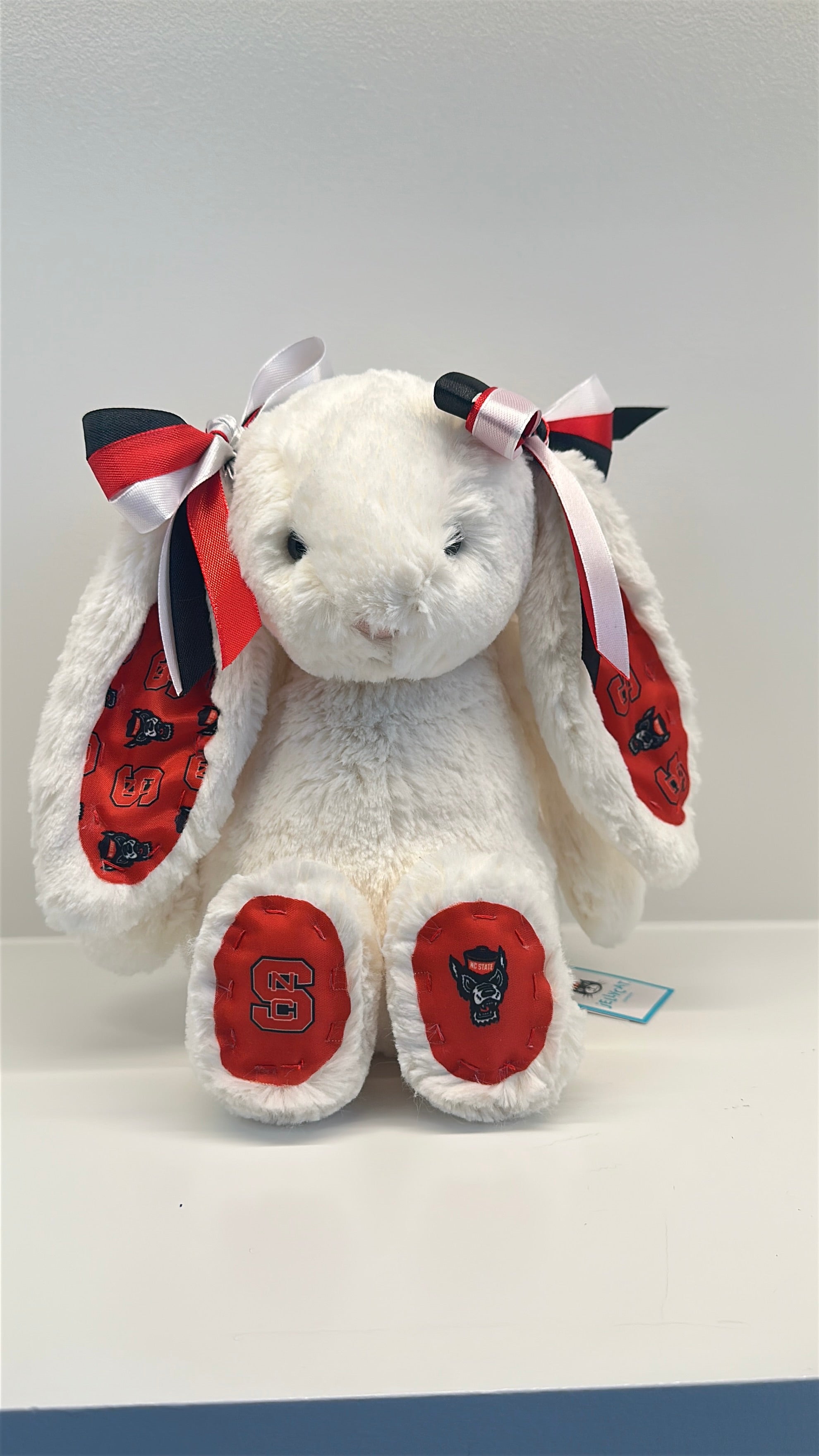 NC State Custom College Jellycat Bashful Bunny