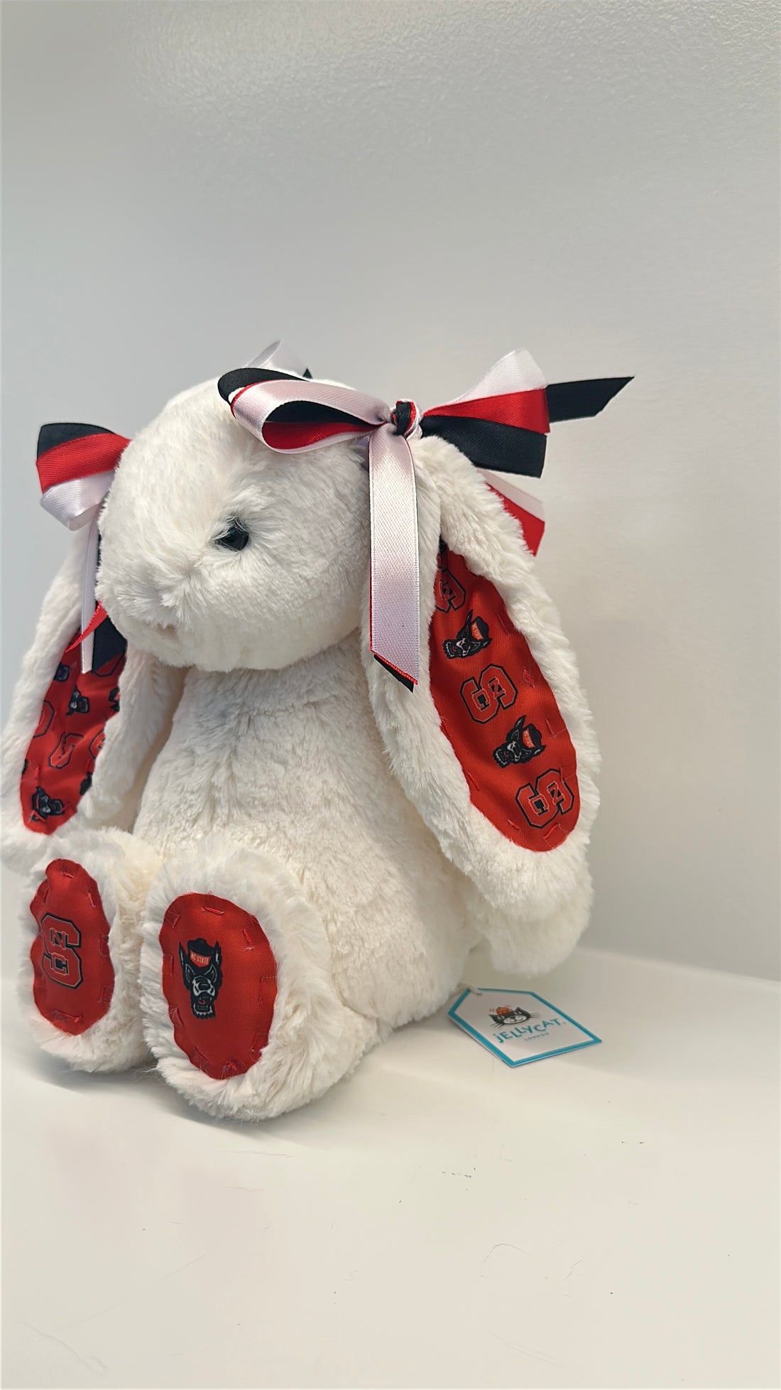 NC State Custom College Jellycat Bashful Bunny
