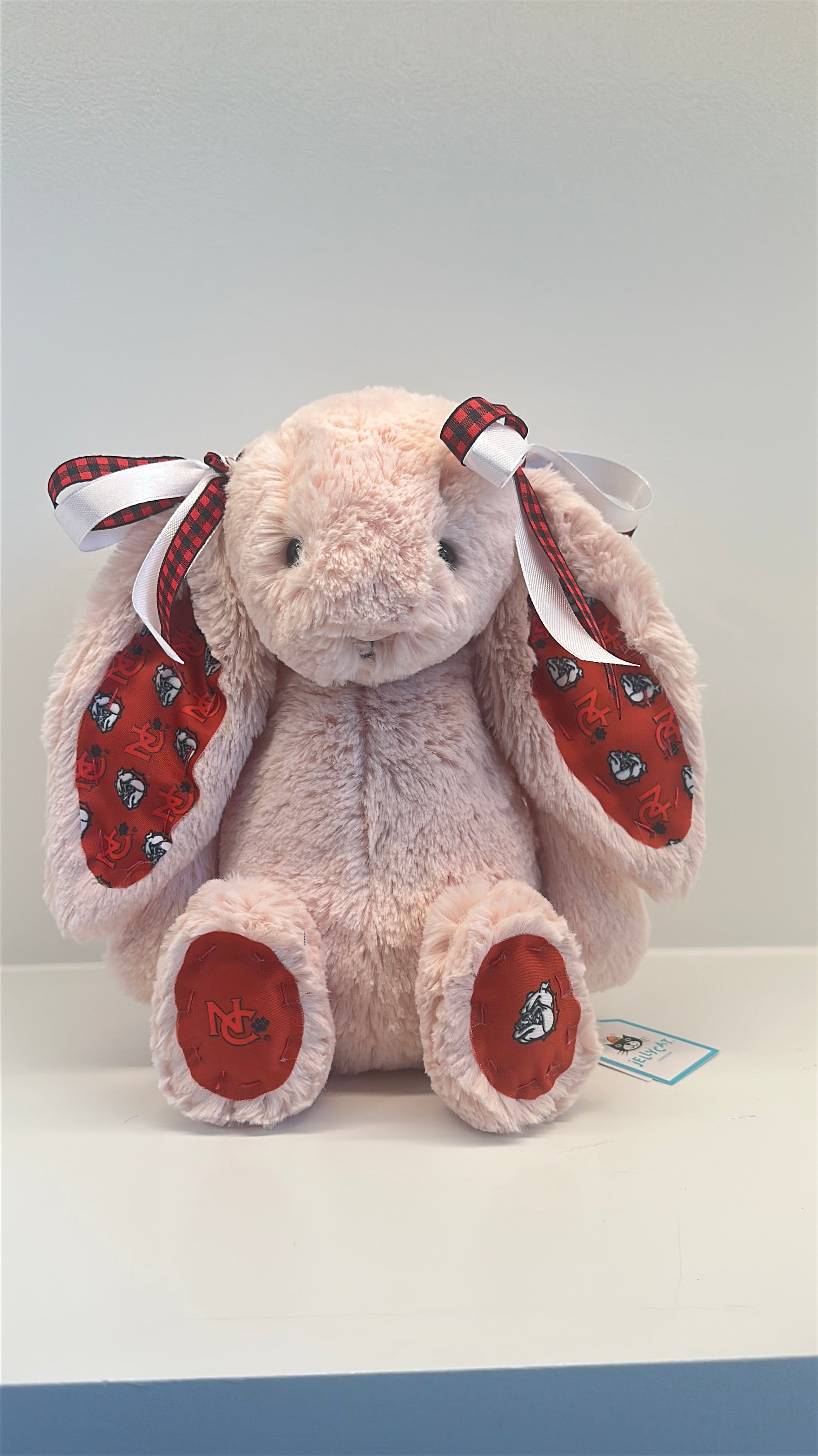 NC State Custom College Jellycat Bashful Bunny