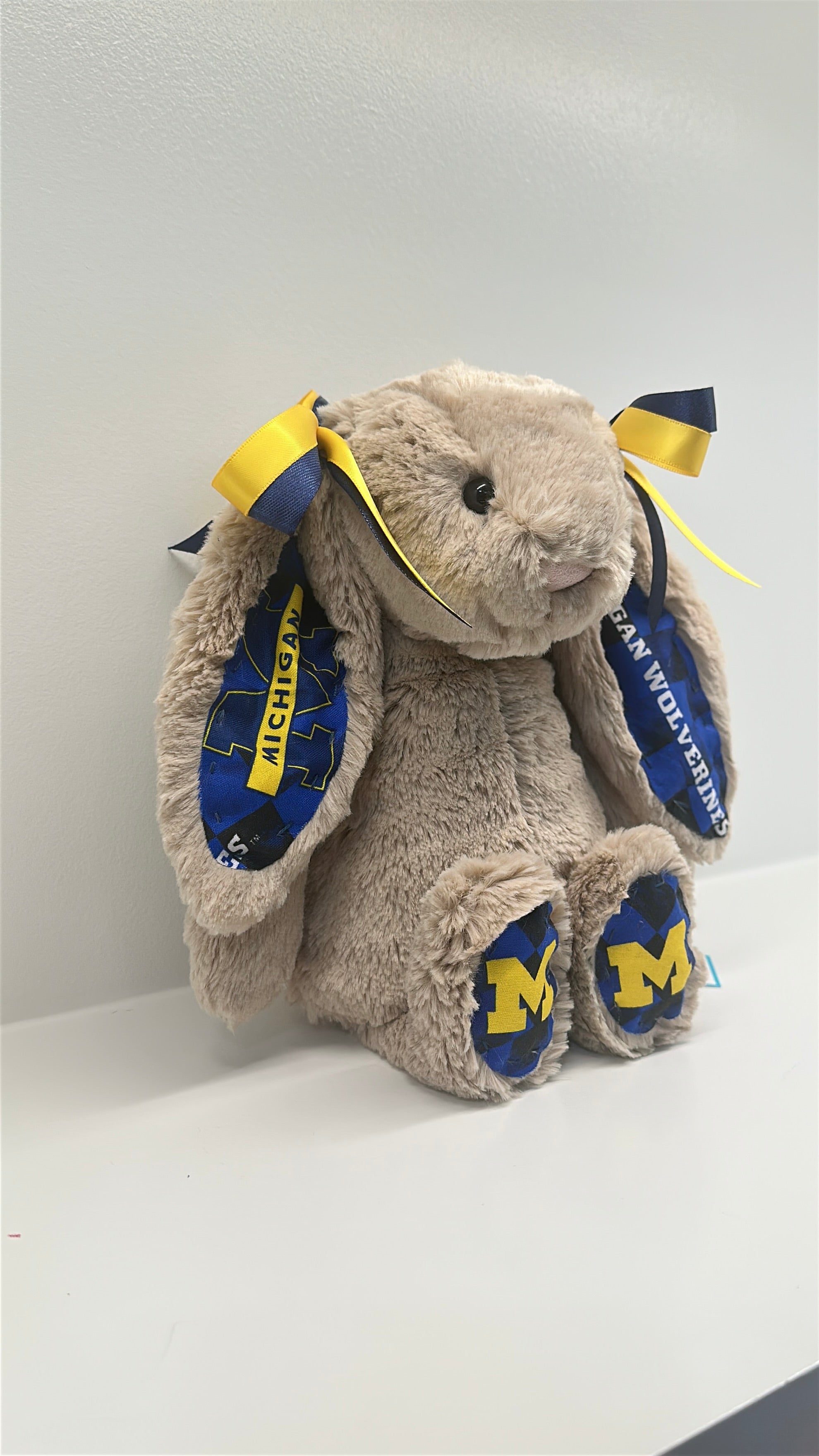 University of Michigan Custom College Jellycat Bashful Bunny