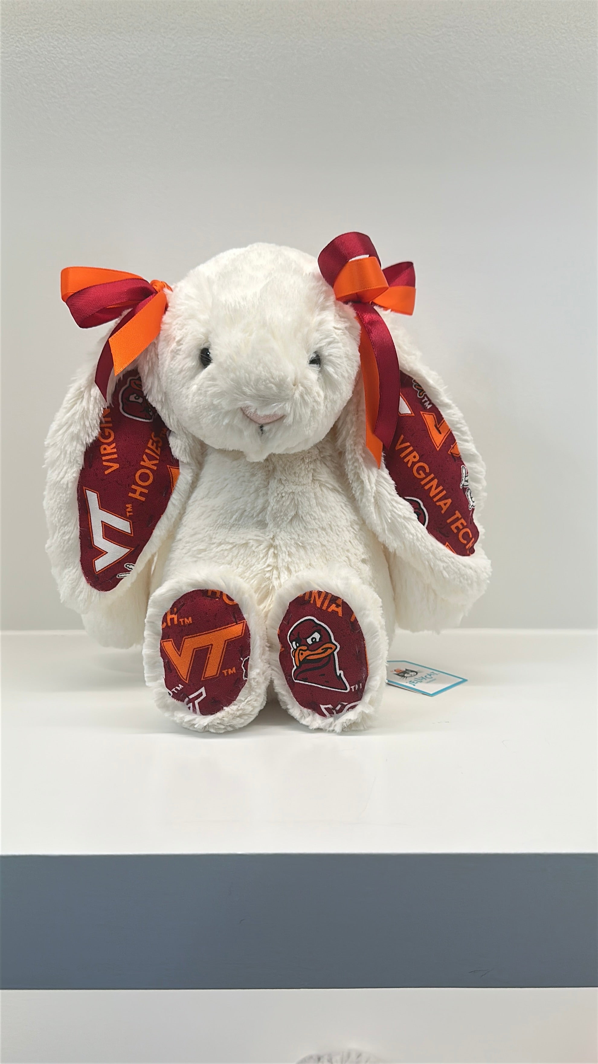 Virginia Tech Custom College Jellycat Bashful Bunny