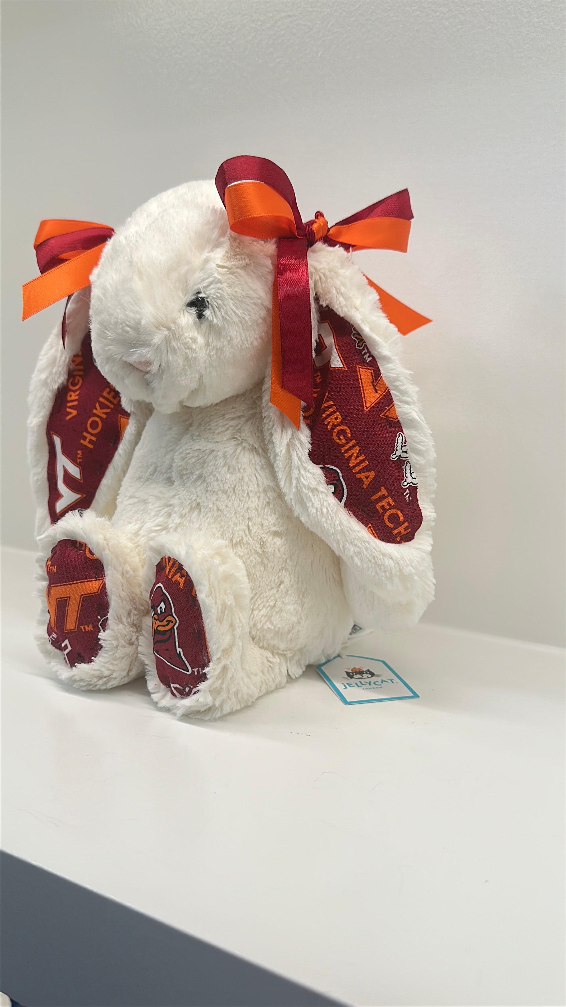 Virginia Tech Custom College Jellycat Bashful Bunny