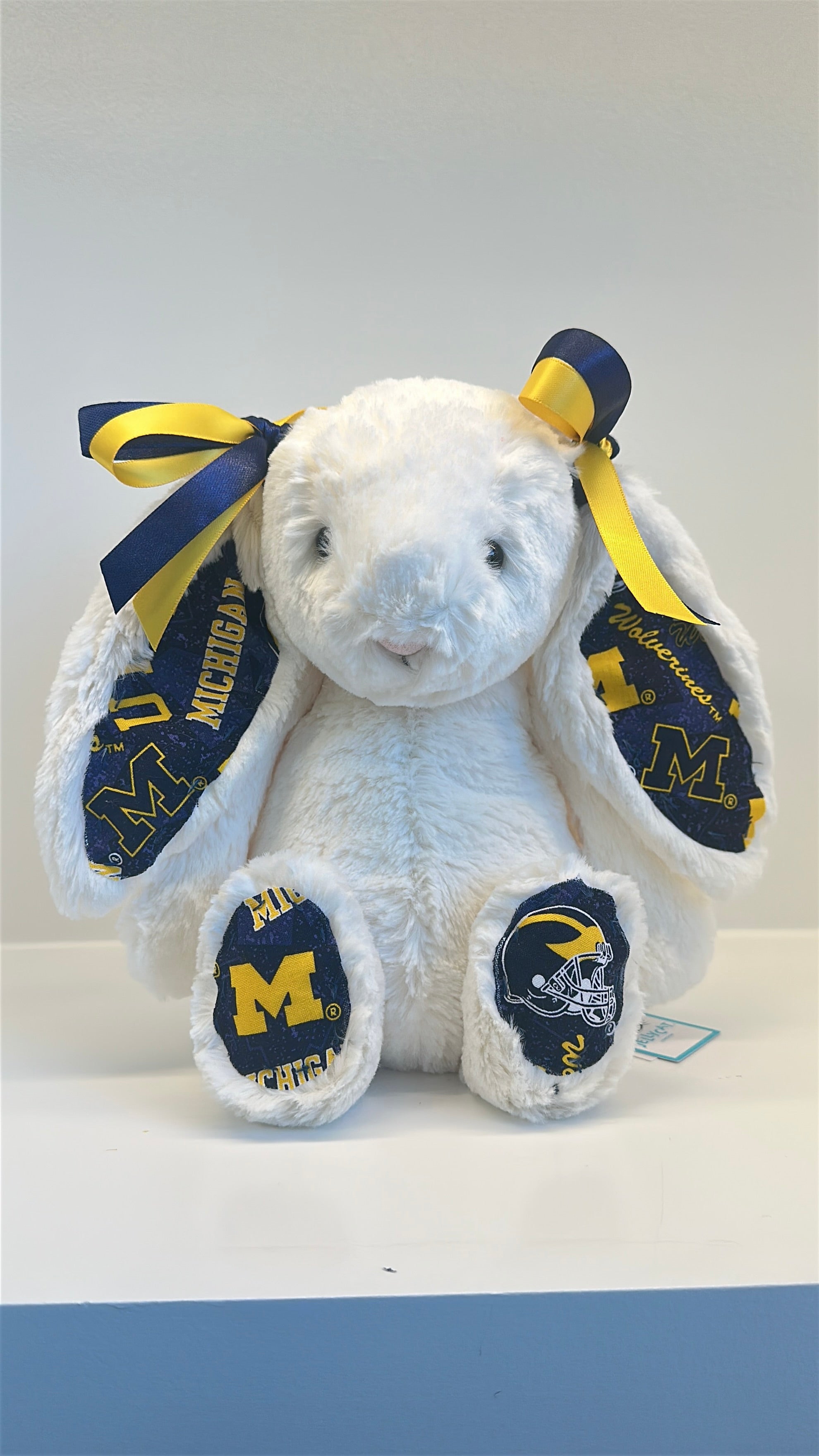University of Michigan Custom College Jellycat Bashful Bunny