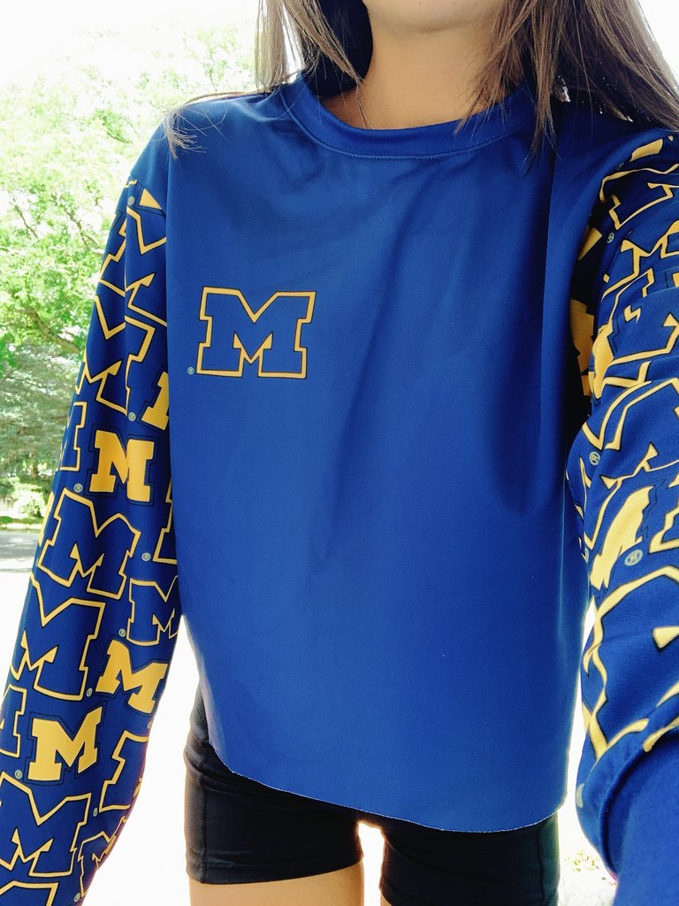 University of Michigan Pattern Crewneck
