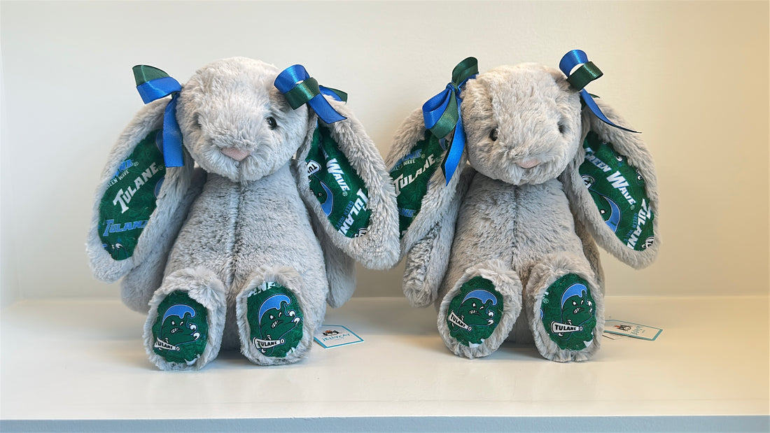 Tulane University Custom College Jellycat Bashful Bunny