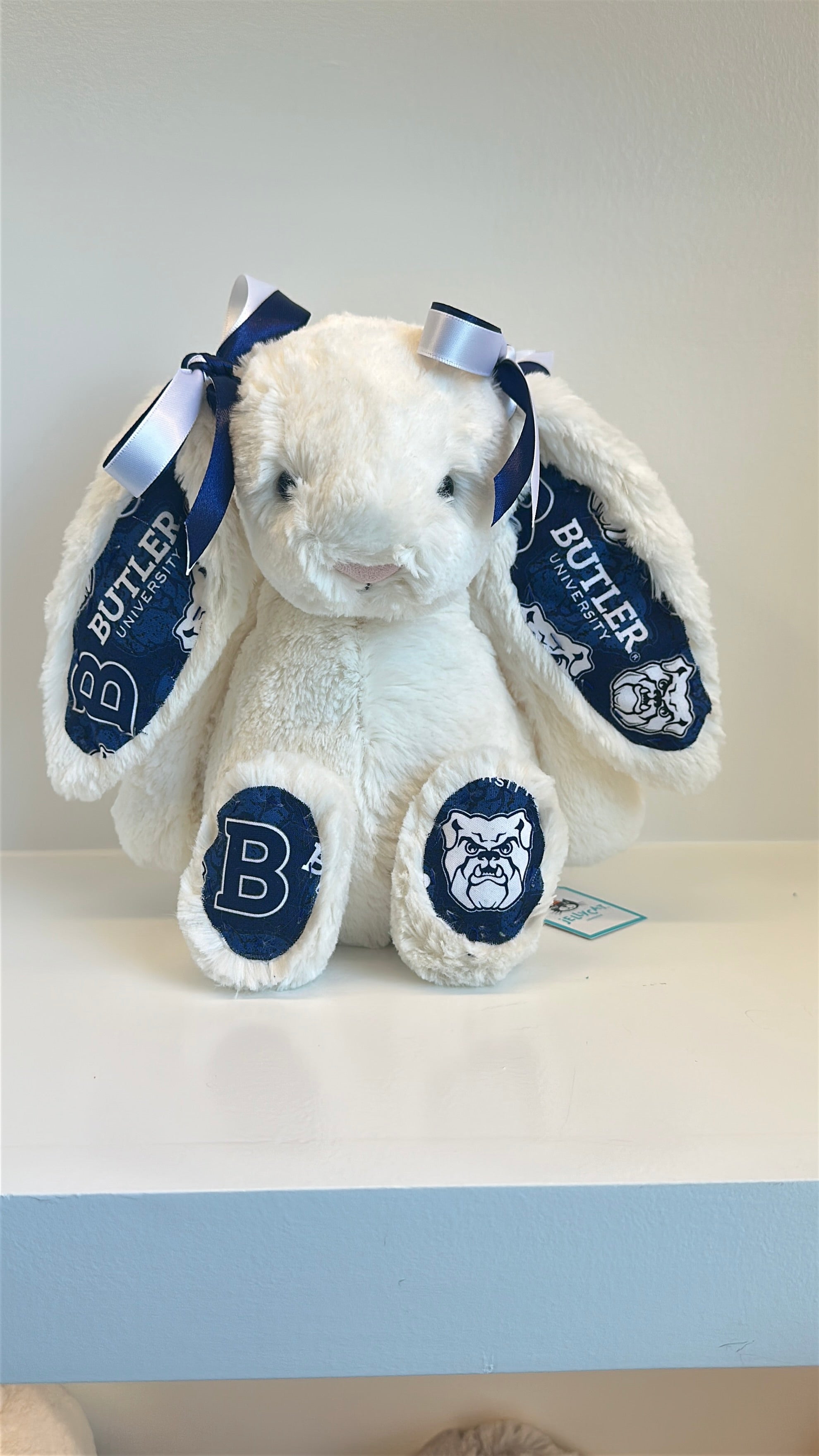 Custom College Jellycat Bashful Bunny