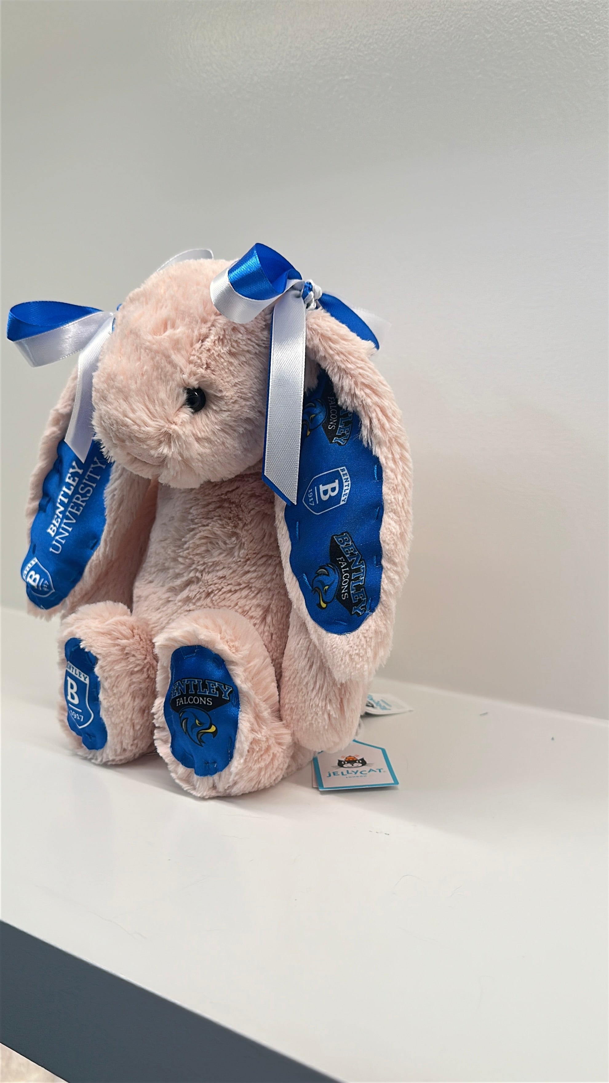 Bentley University Custom College Jellycat Bashful Bunny