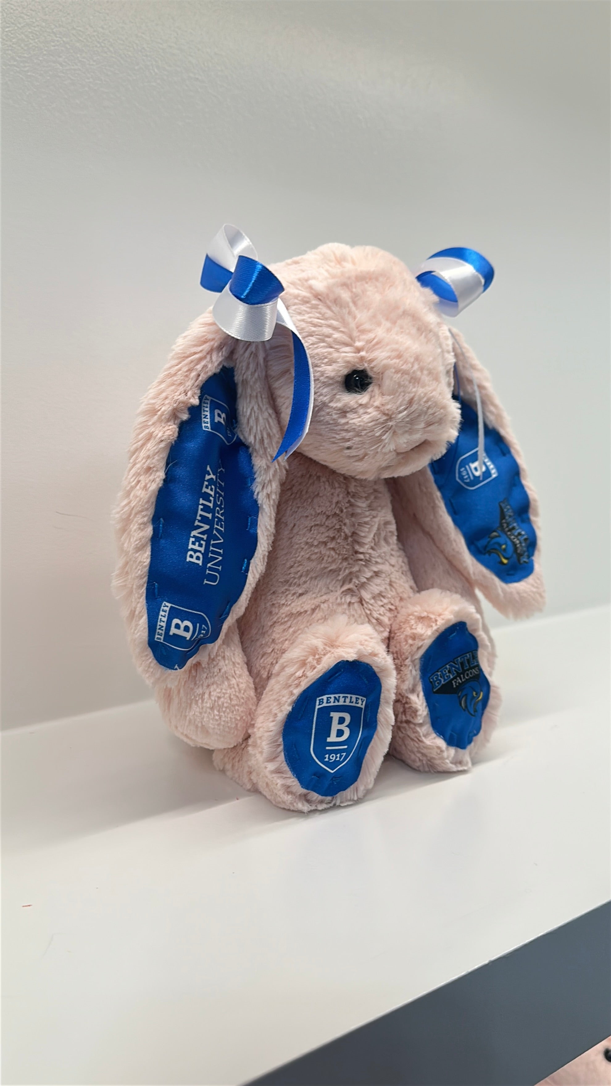 Bentley University Custom College Jellycat Bashful Bunny