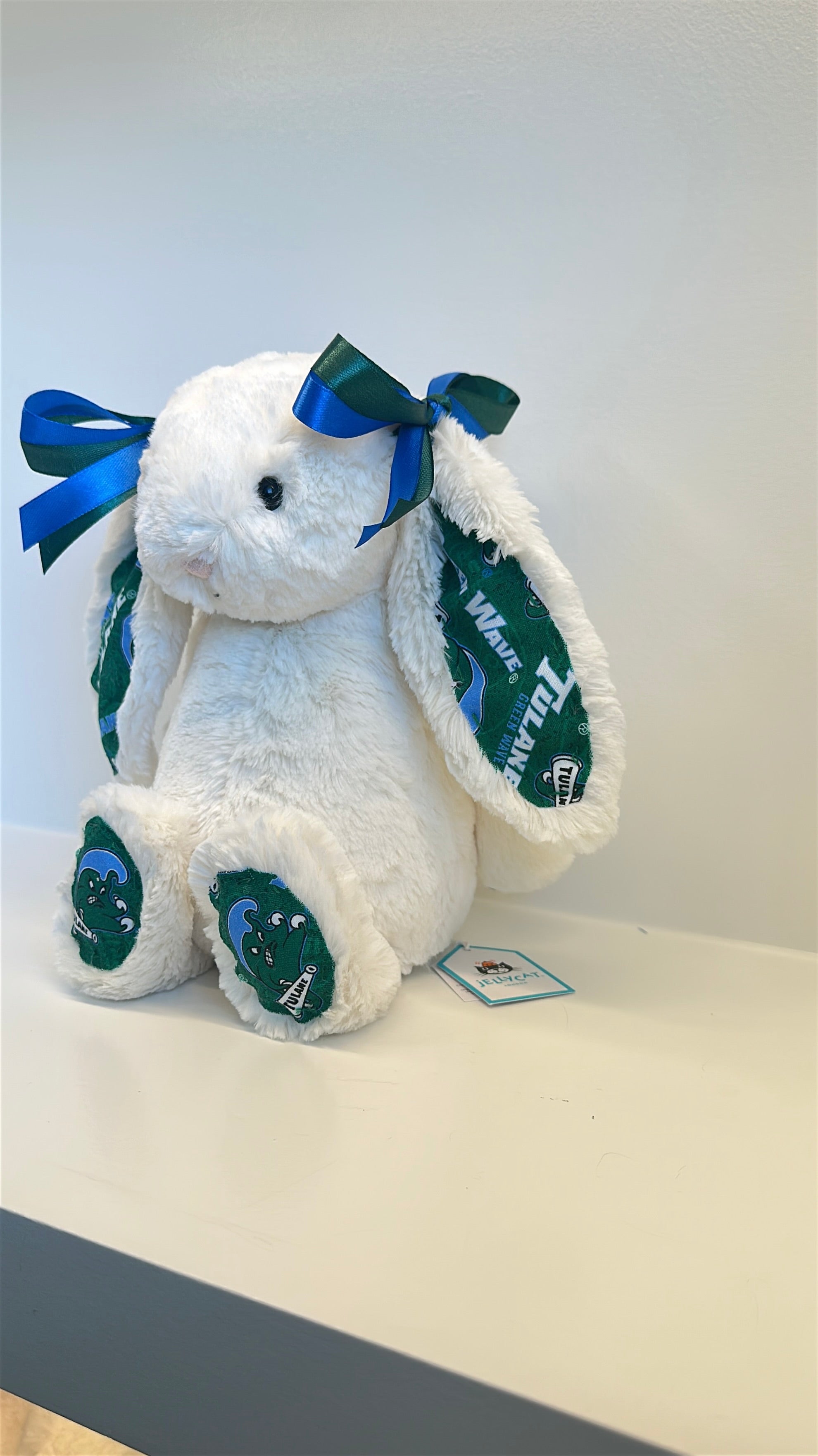 Tulane University Custom College Jellycat Bashful Bunny