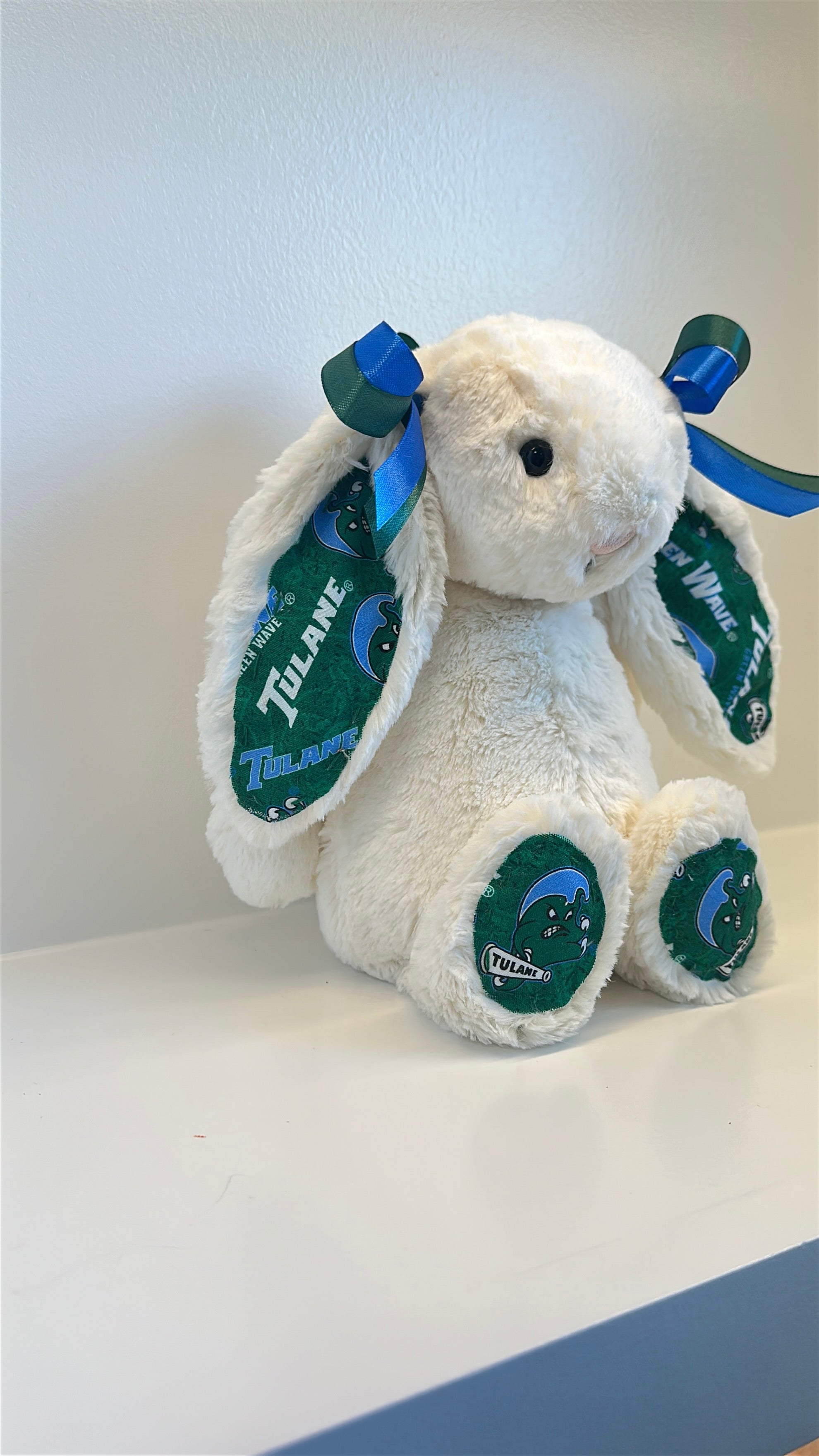 Tulane University Custom College Jellycat Bashful Bunny