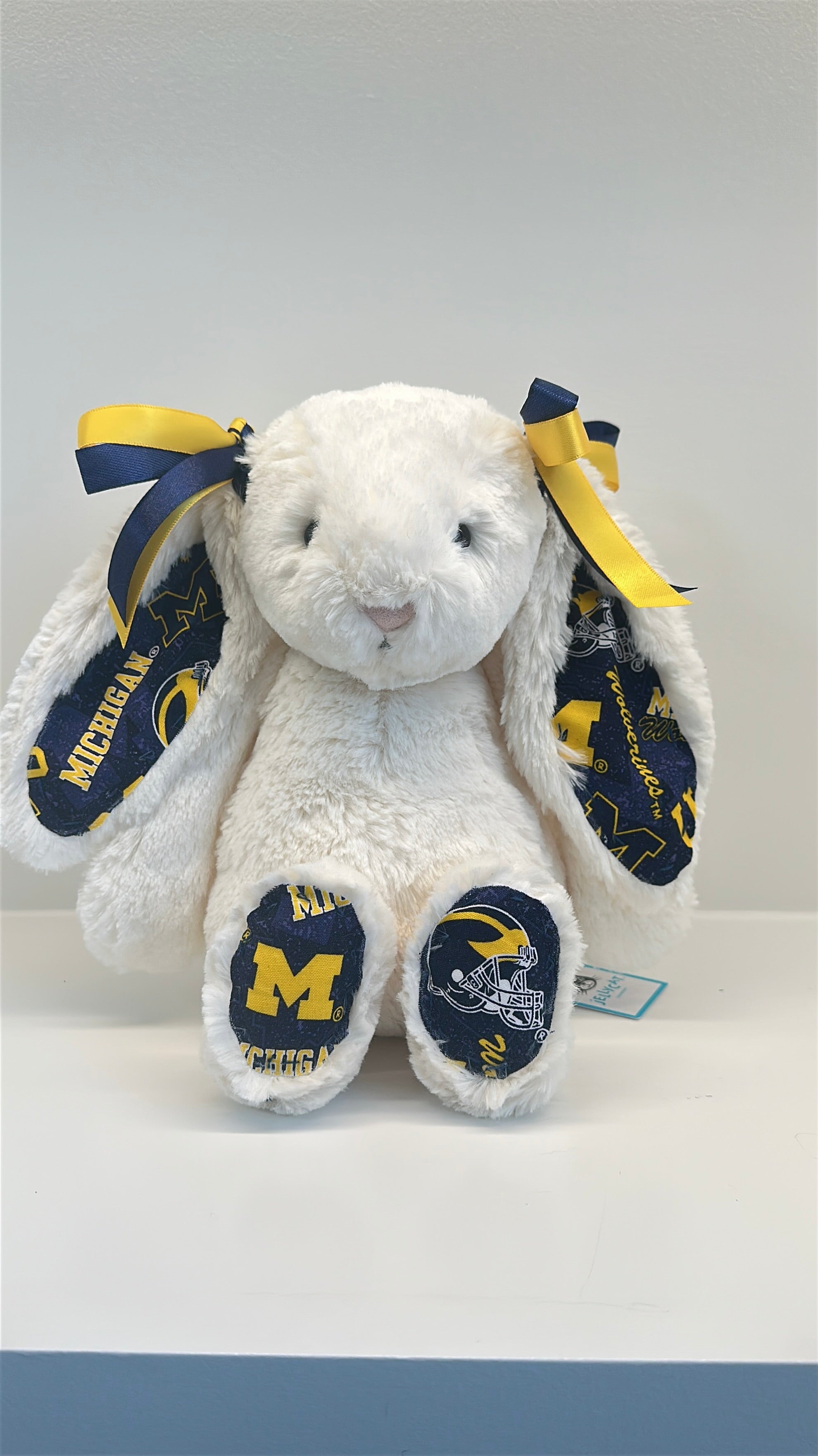 University of Michigan Custom College Jellycat Bashful Bunny