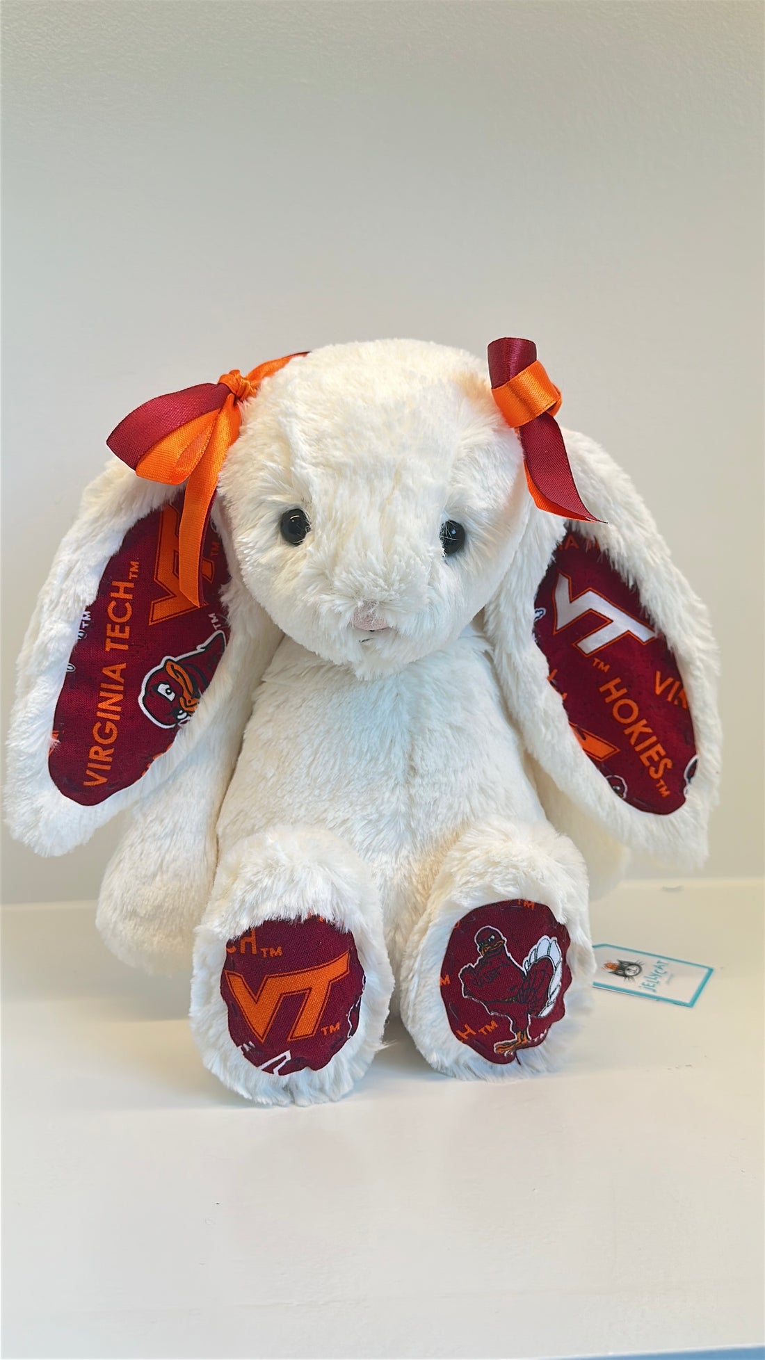Virginia Polytechnic Institute and State University (Virginia Tech) College Jellycat Bunny