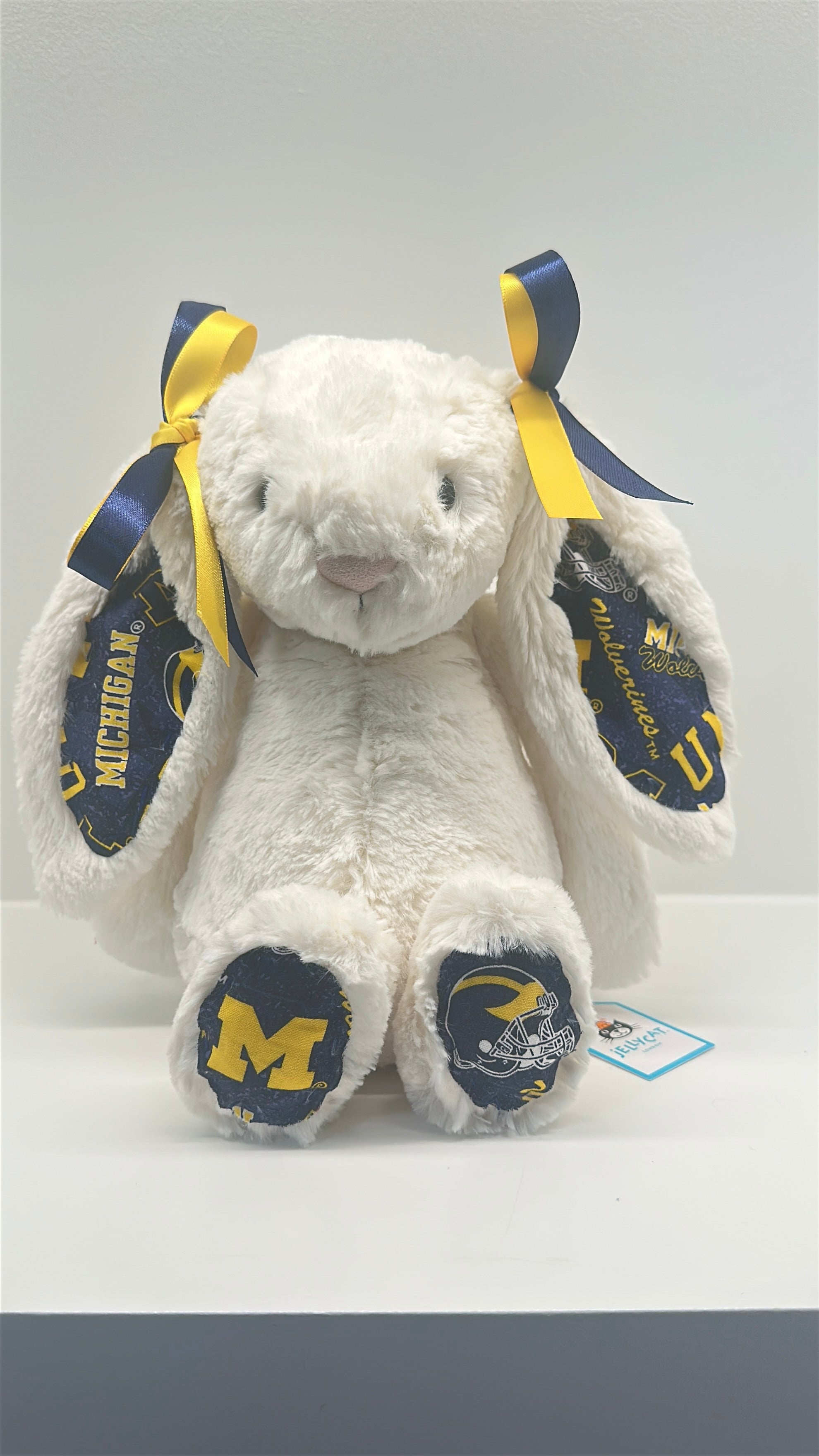 University of Michigan Custom College Jellycat Bashful Bunny