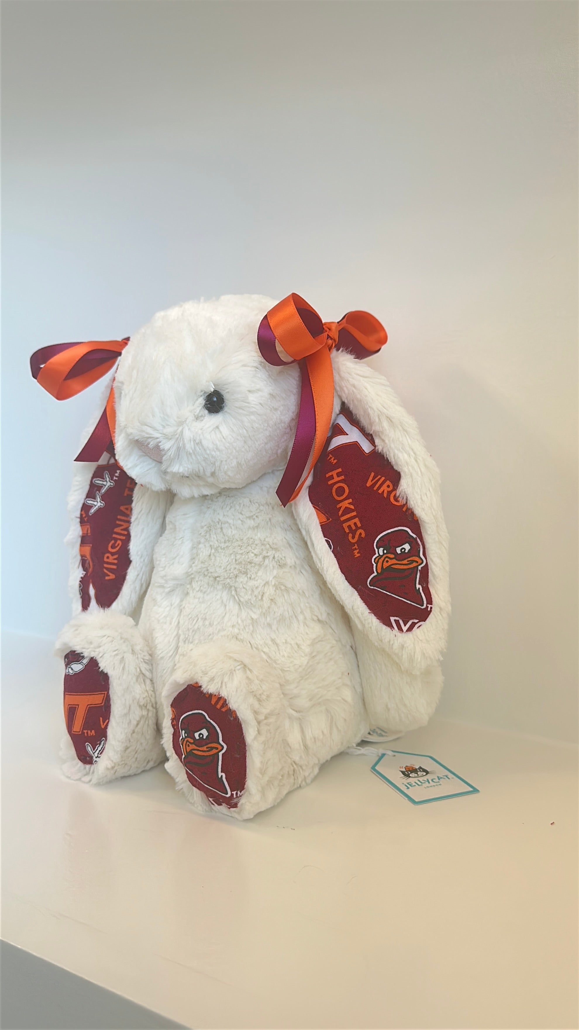 Virginia Tech Custom College Jellycat Bashful Bunny