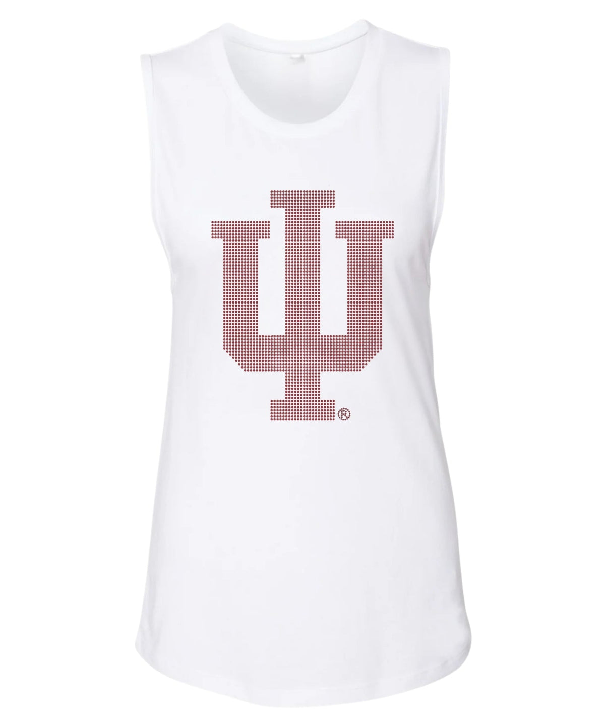 Indiana University Trident IU White Tank Top