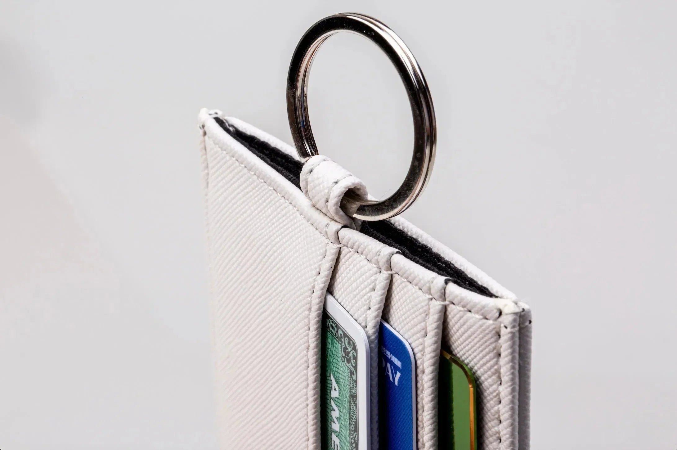 Alpha Gamma Delta Vegan Saffiano Leather Keychain Card Holder