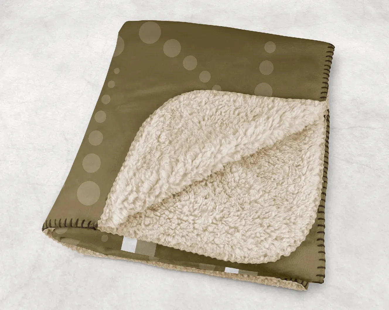 Delta Phi Epsilon XL 60x80 Sherpa Throw Blanket -  Emblem Pattern