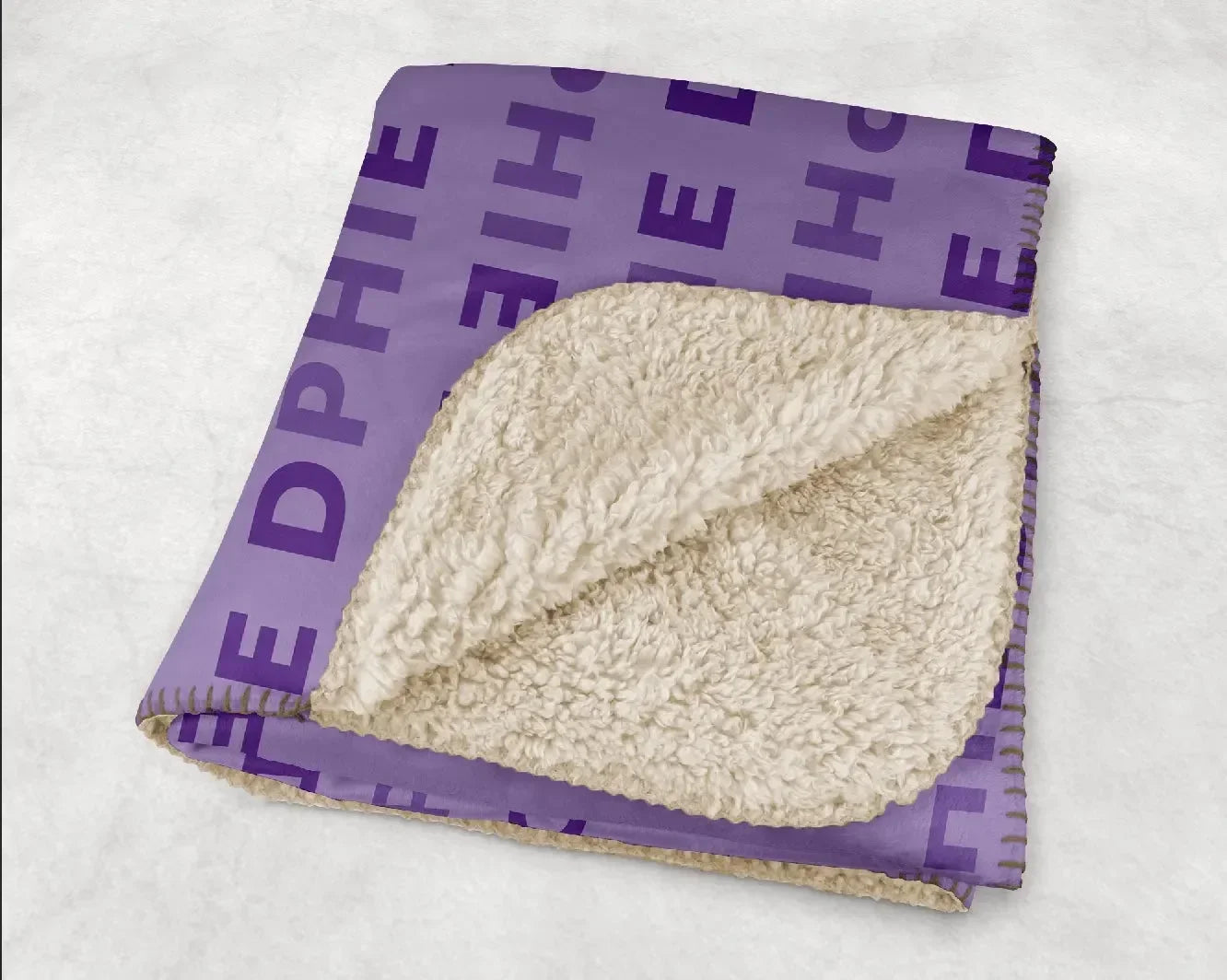 DPHIE XL 60x80 Sherpa Throw Blanket - DPHIE Pattern