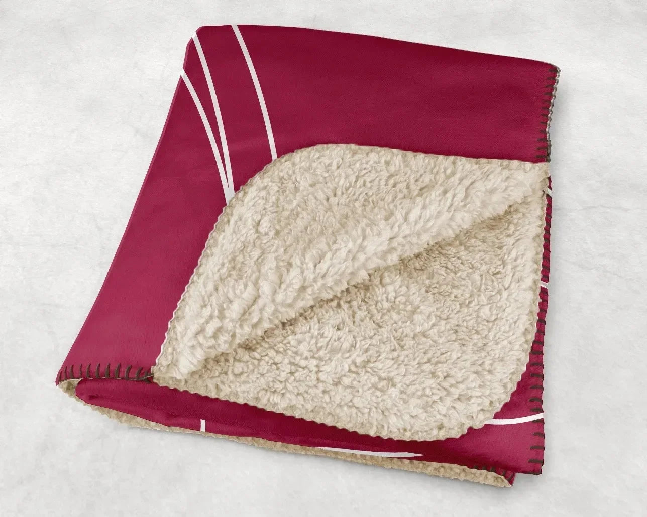 Kappa Delta XL 60x80 Sherpa Throw Blanket - Rose Icon