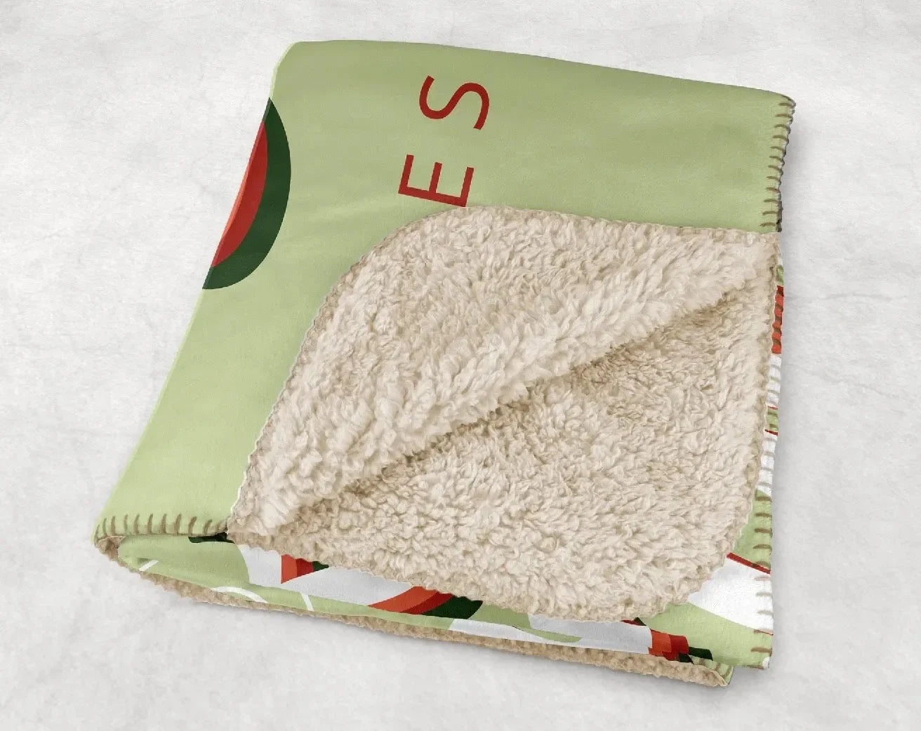 Kappa Delta XL 60x80 Sherpa Throw Blanket - Retro