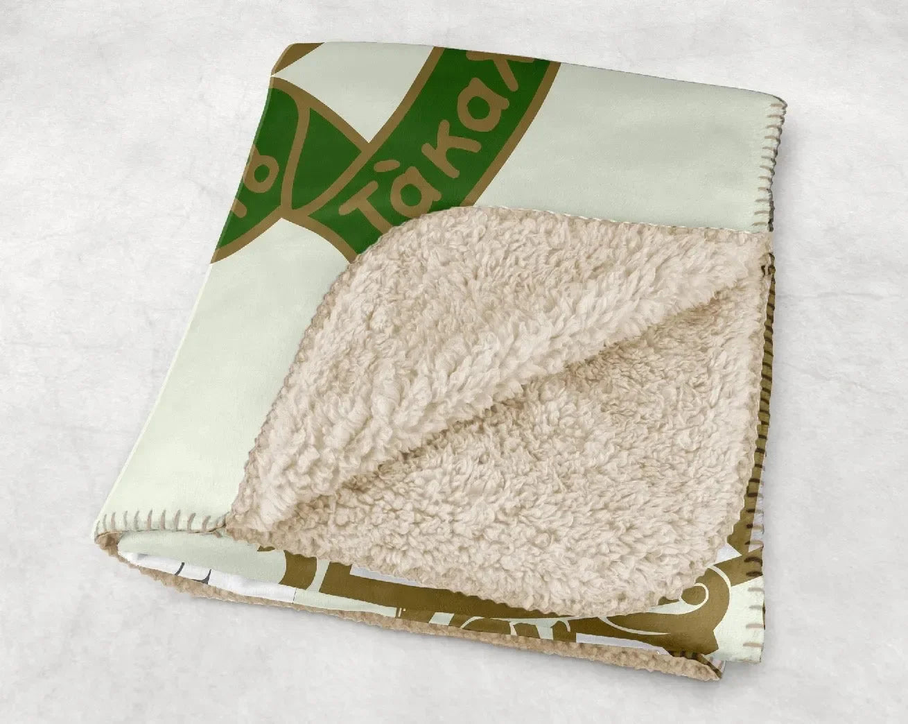 Kappa Delta XL 60x80 Sherpa Throw Blanket - Wide Band Crest