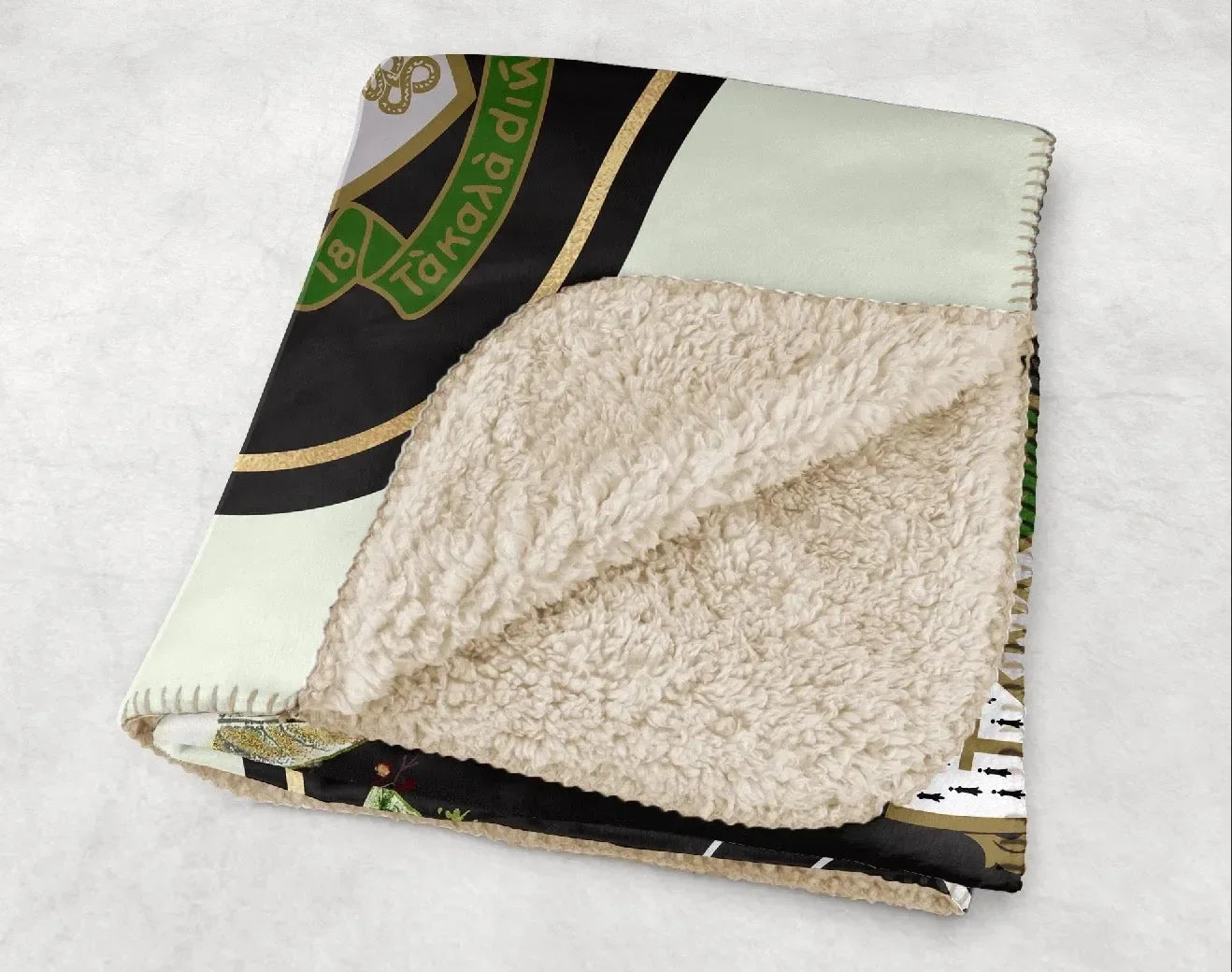 Kappa Delta XL 60x80 Sherpa Throw Blanket - Rose Frame